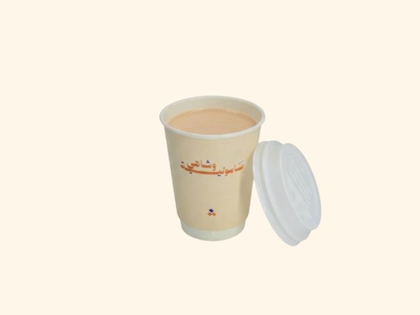 كوب شاي بالحليب