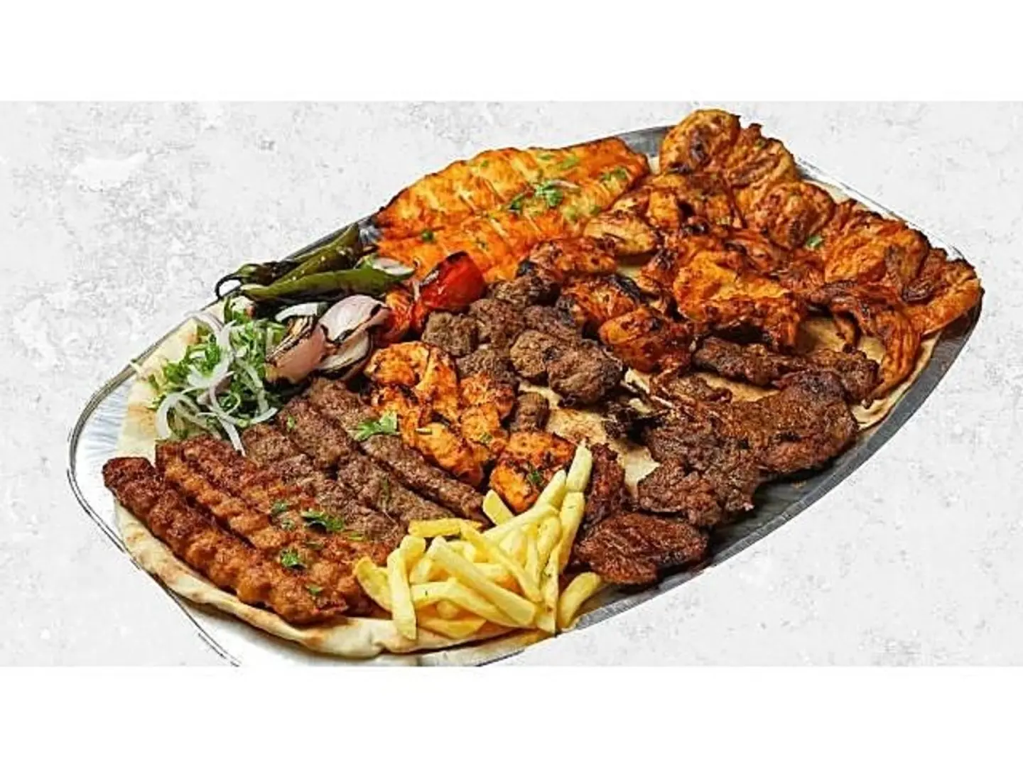 صحن مشويات مشكل 24 اسياخ