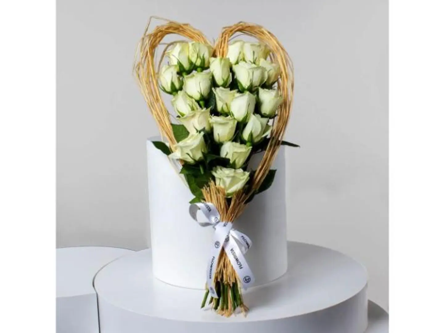 White Heart Bouquet