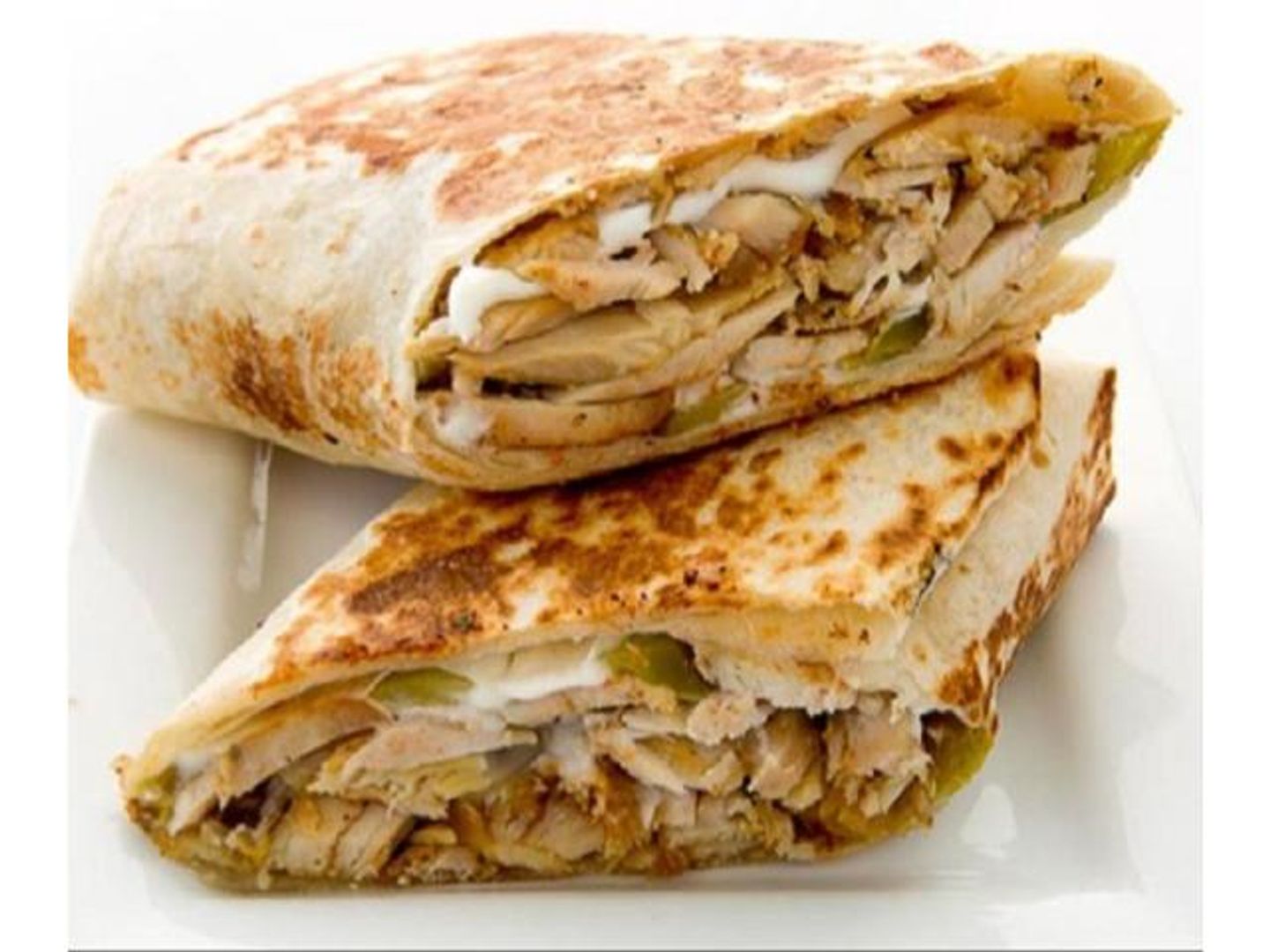 Chicken Sandwich With Pieces On Saj