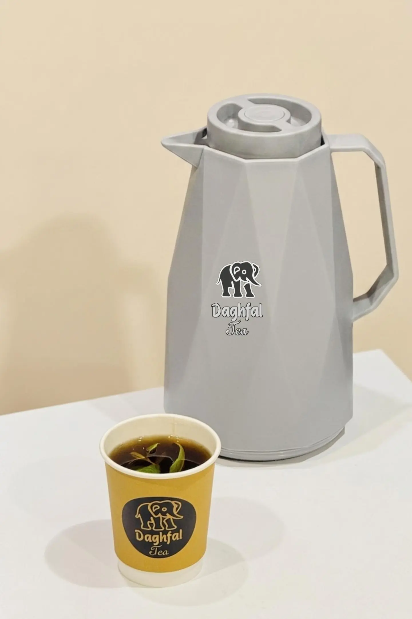 Basil Tea With Thermos