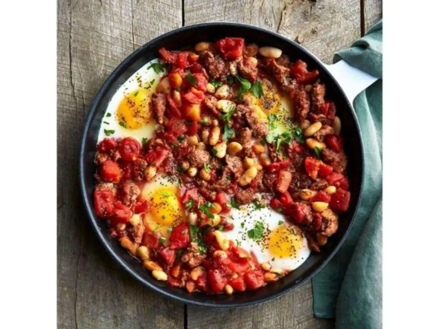 Beans With Eggs