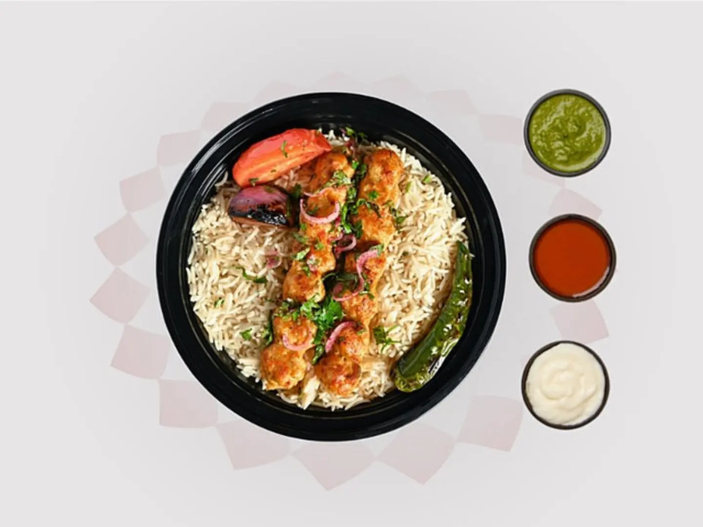 كباب دجاج مع ارز