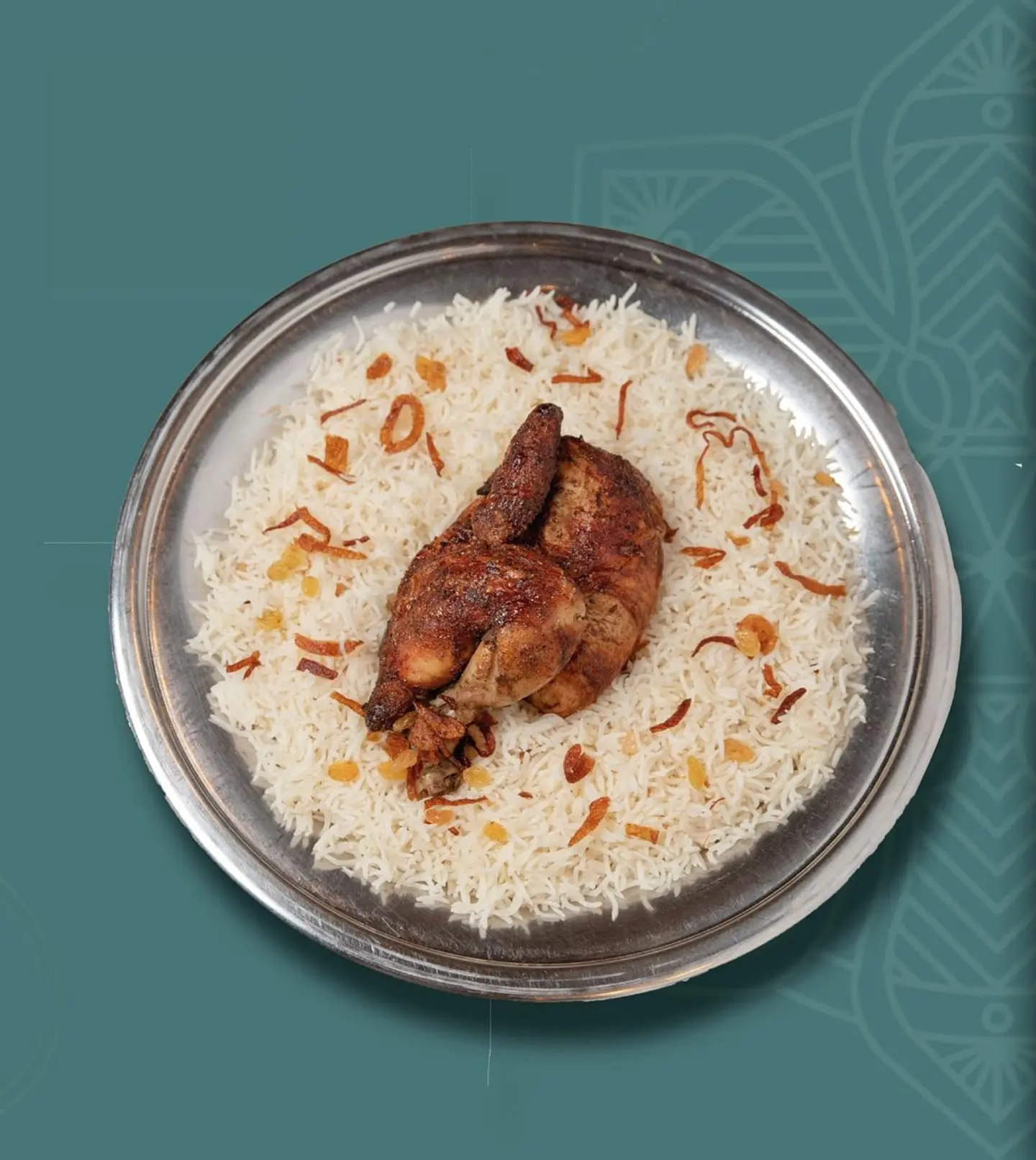 نص دجاج شواية مع ارز