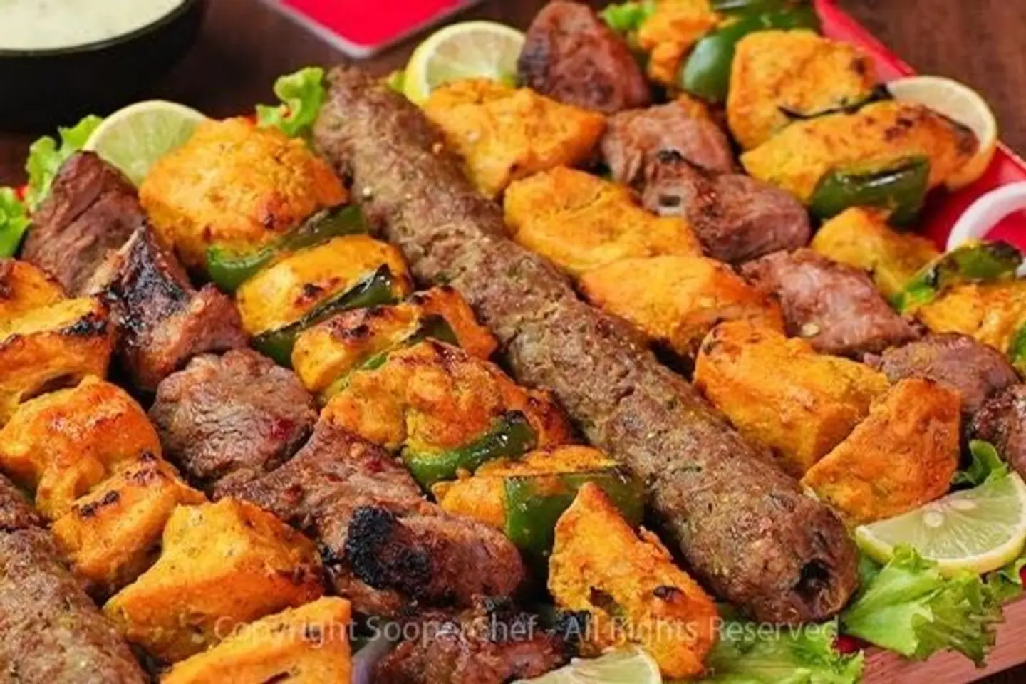 Mix Platter Half Serve With Four Puri Partha