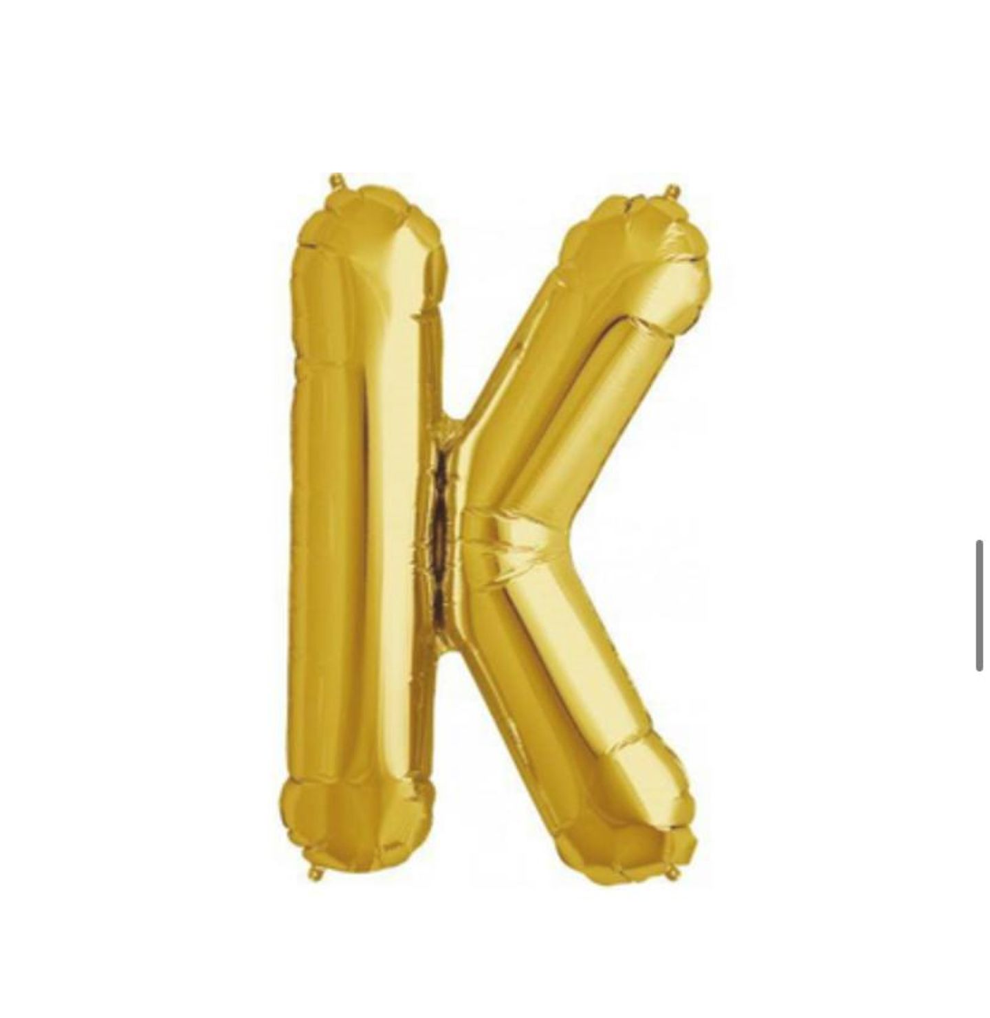Letter K Gold Balloon