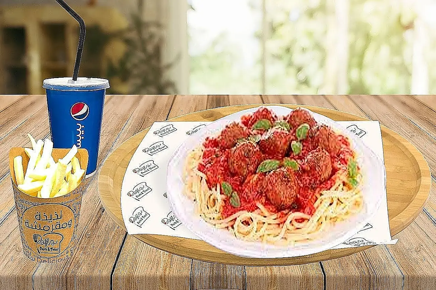 Meat Ball Pasta Meal