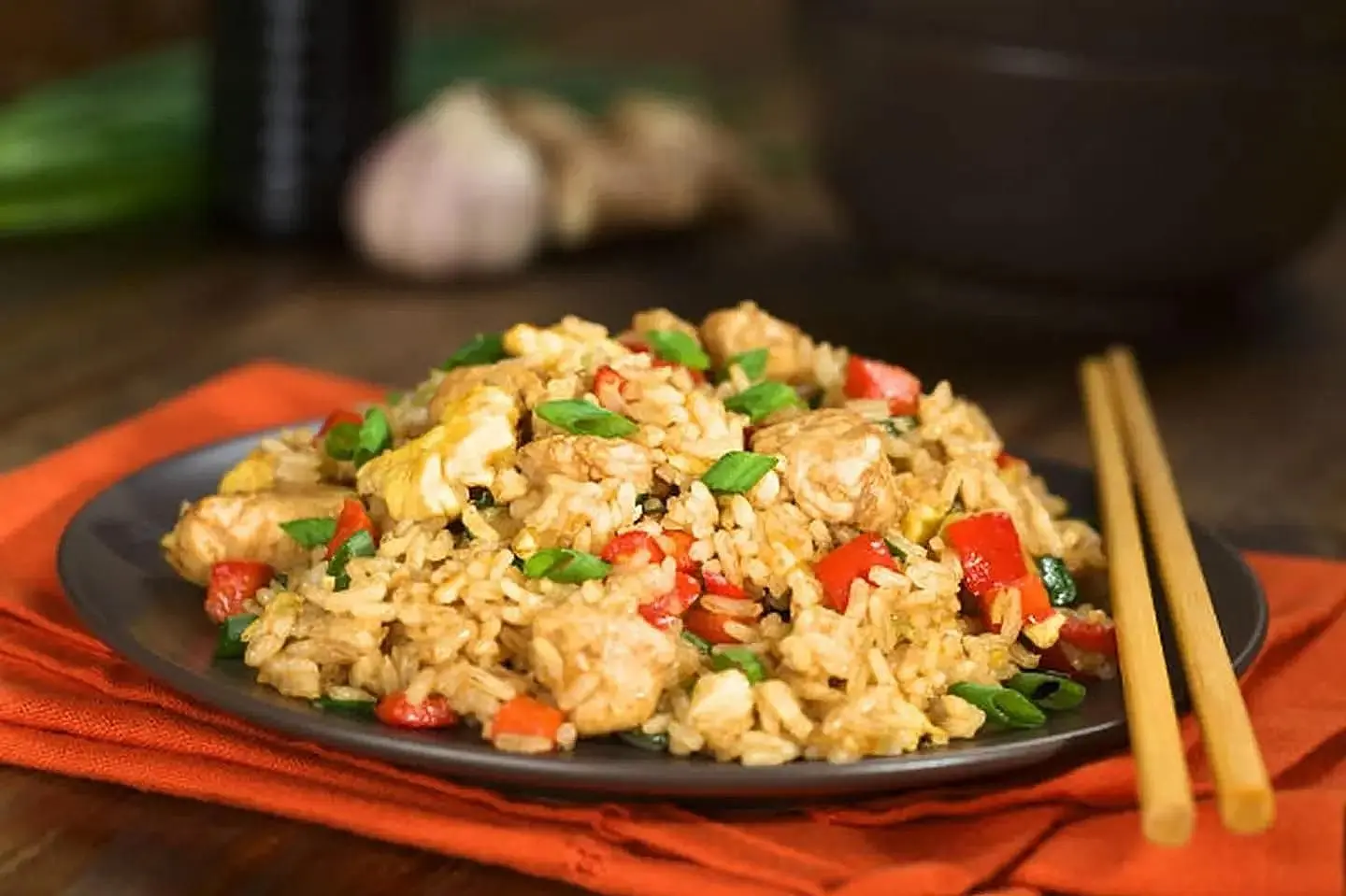 Fried Rice With Chicken, Egg, And Vegetables