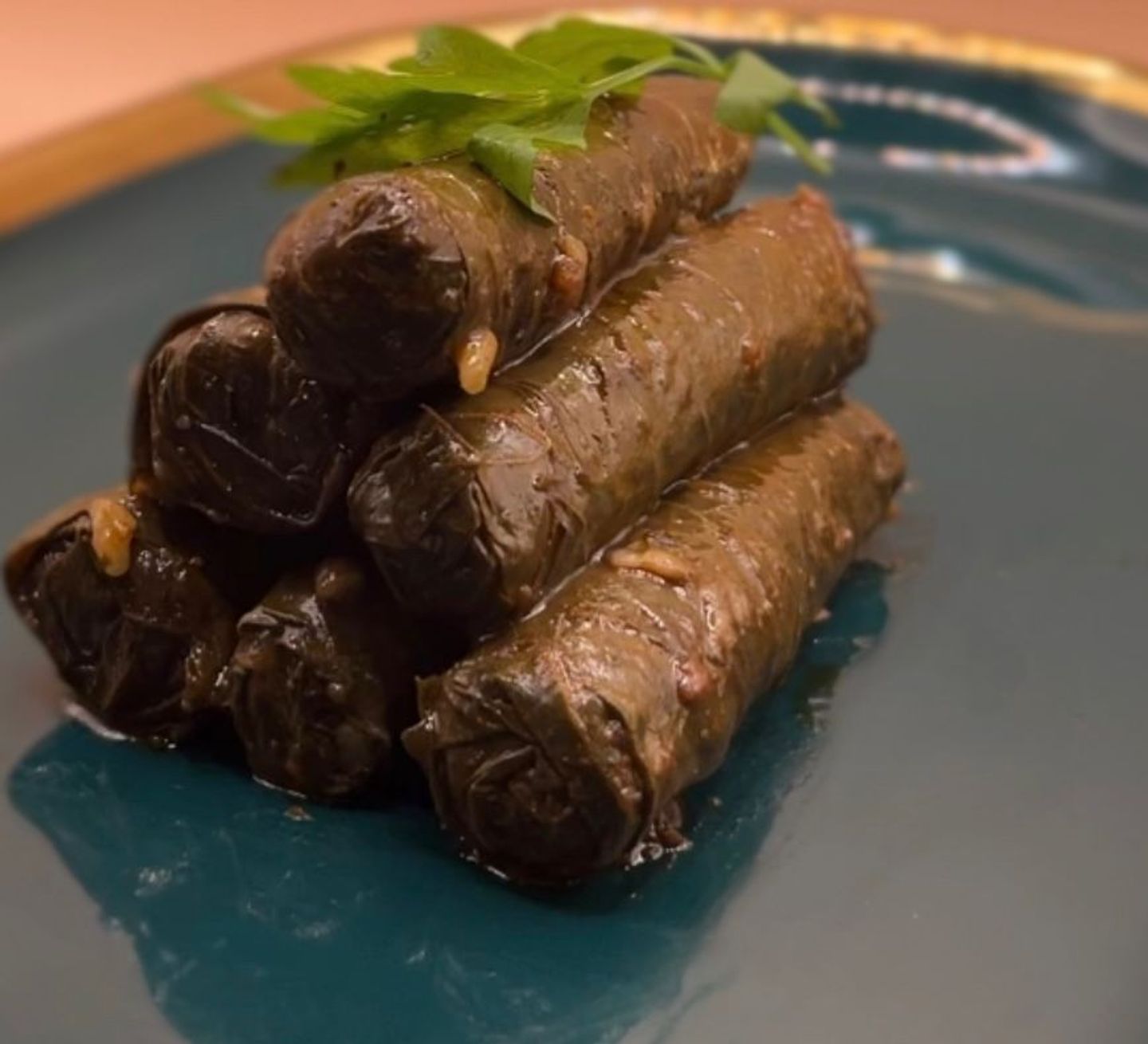 Grape Leaves Flavored With Pomegranate Molasses