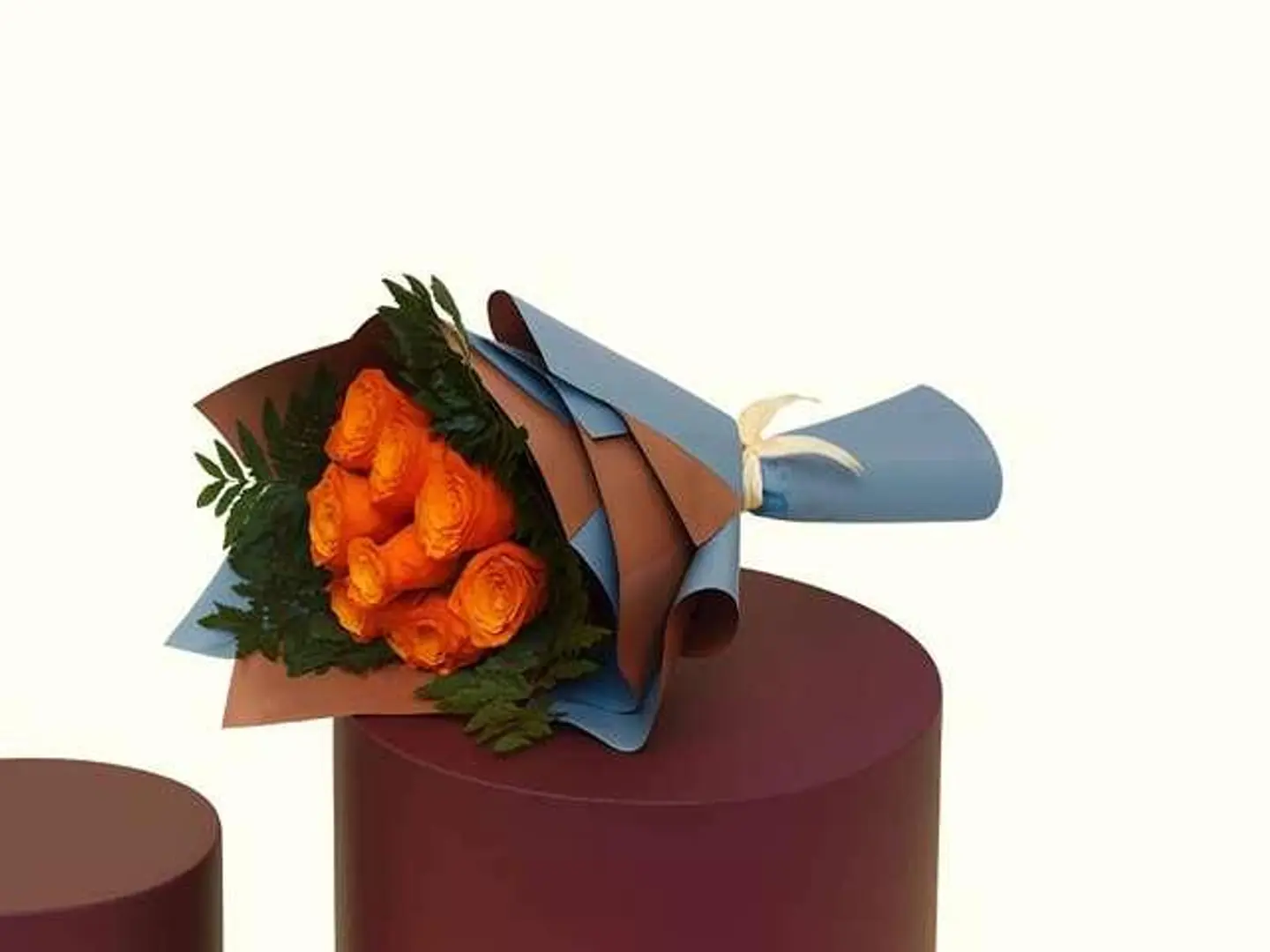 بوكيه الورد الاورنج