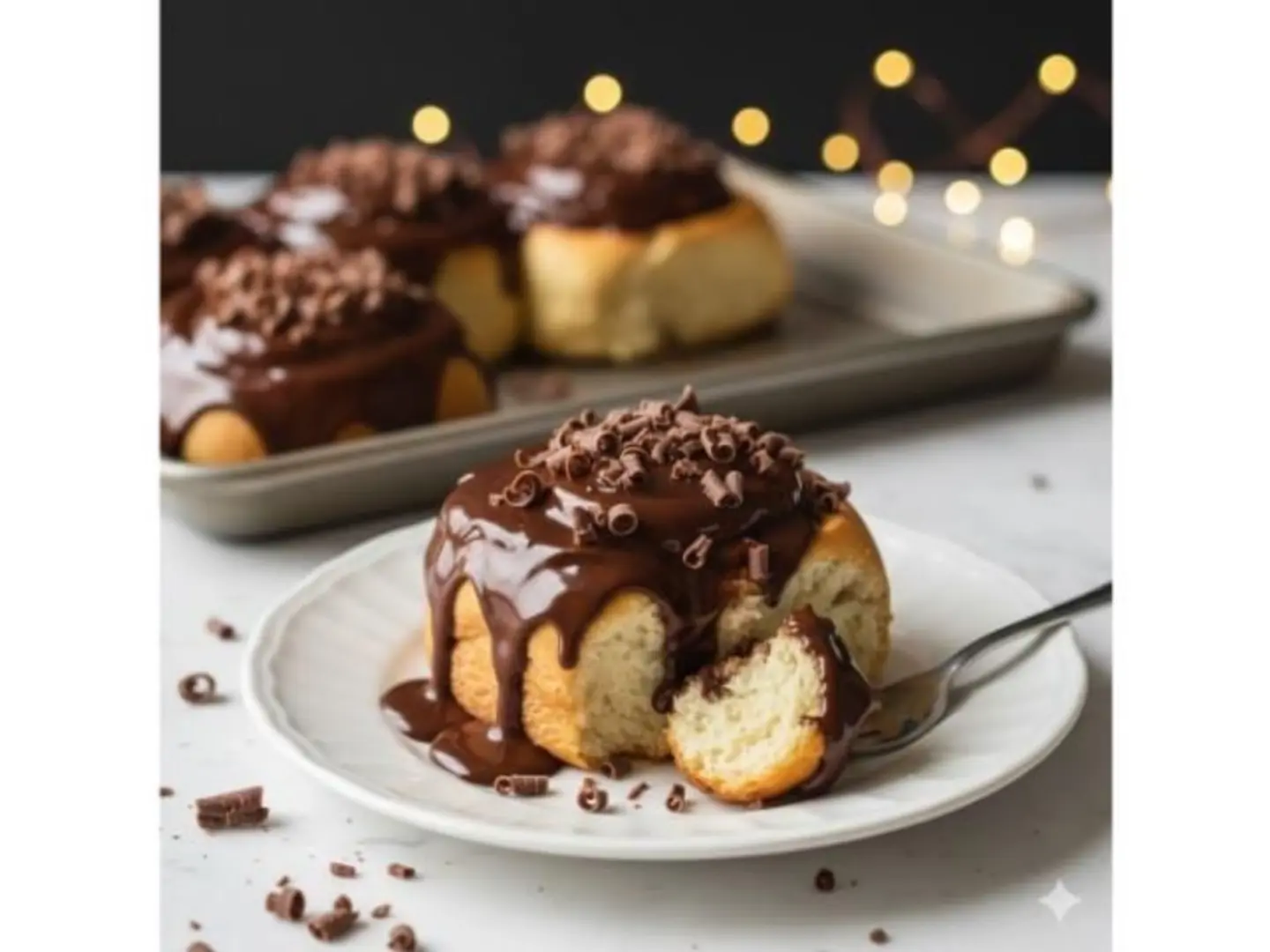 Cinnamon Roll Chocolate Ganache