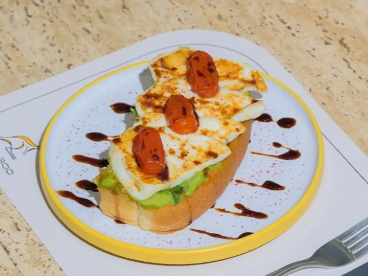 Grilled Halloumi With Avocado