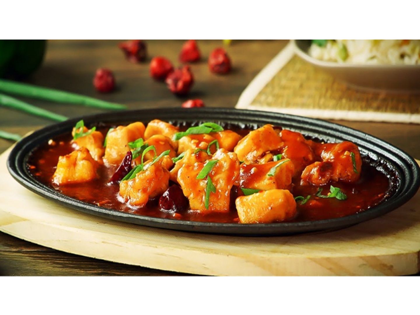 Chicken Manchurian . Sizzlers