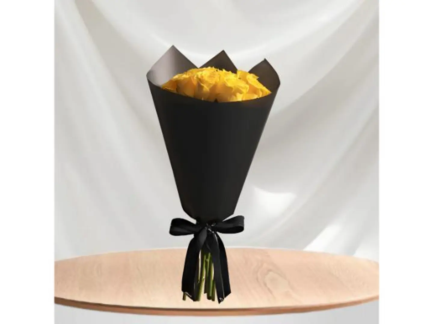 باقة الجوري الأصفر 12 جوري