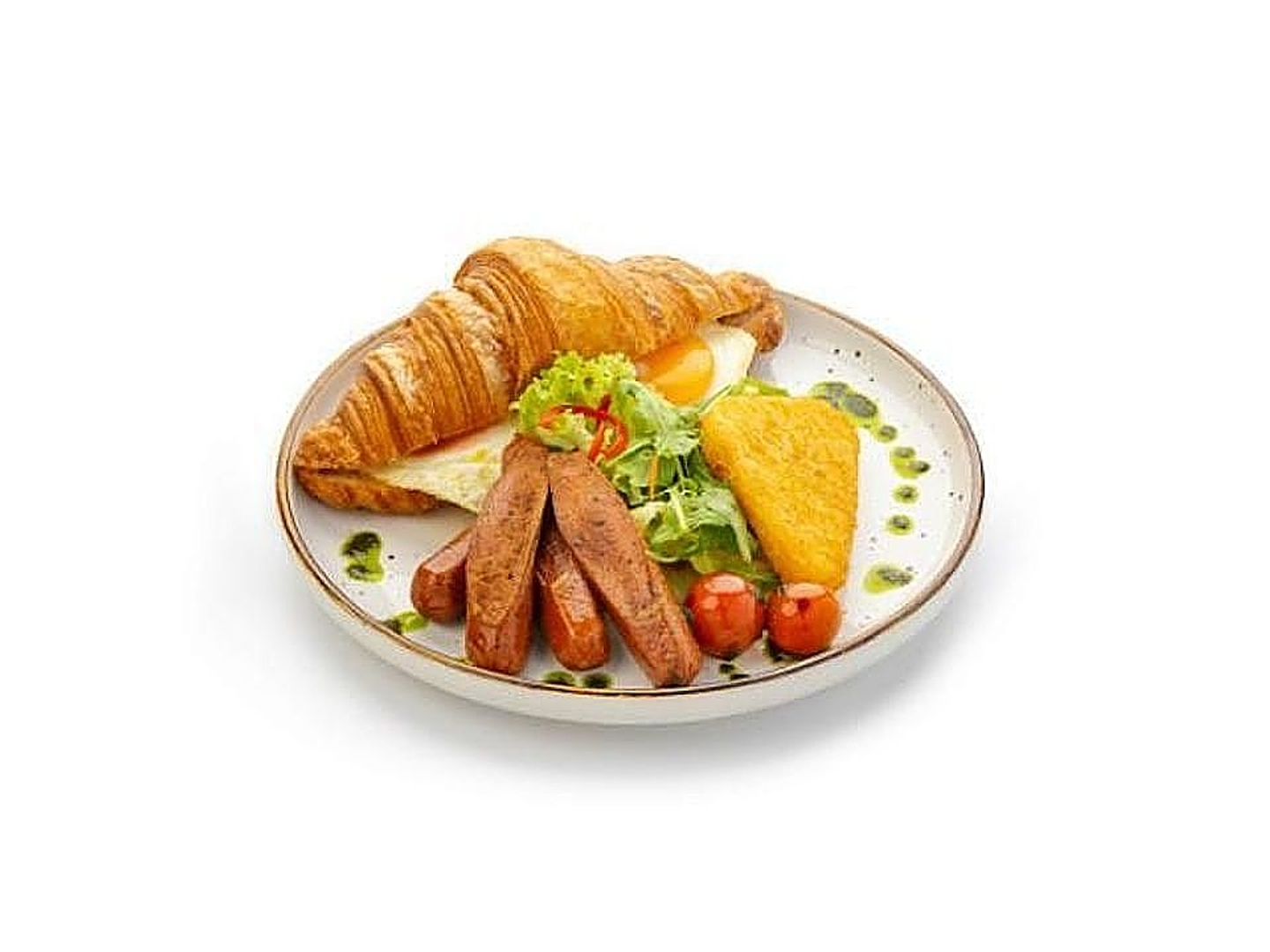 Special Fried Egg Croissant