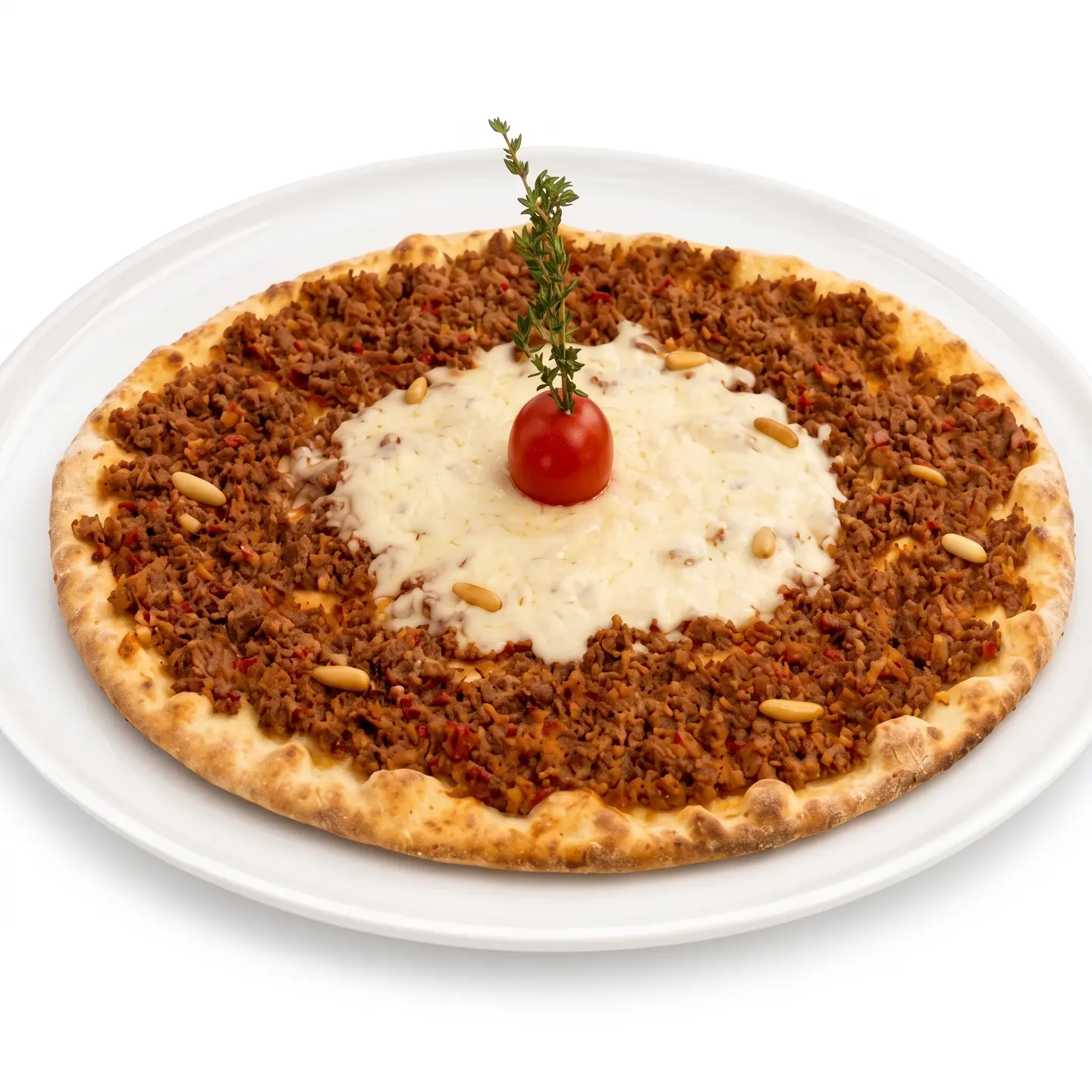 منقوشة لحمة وجبنة