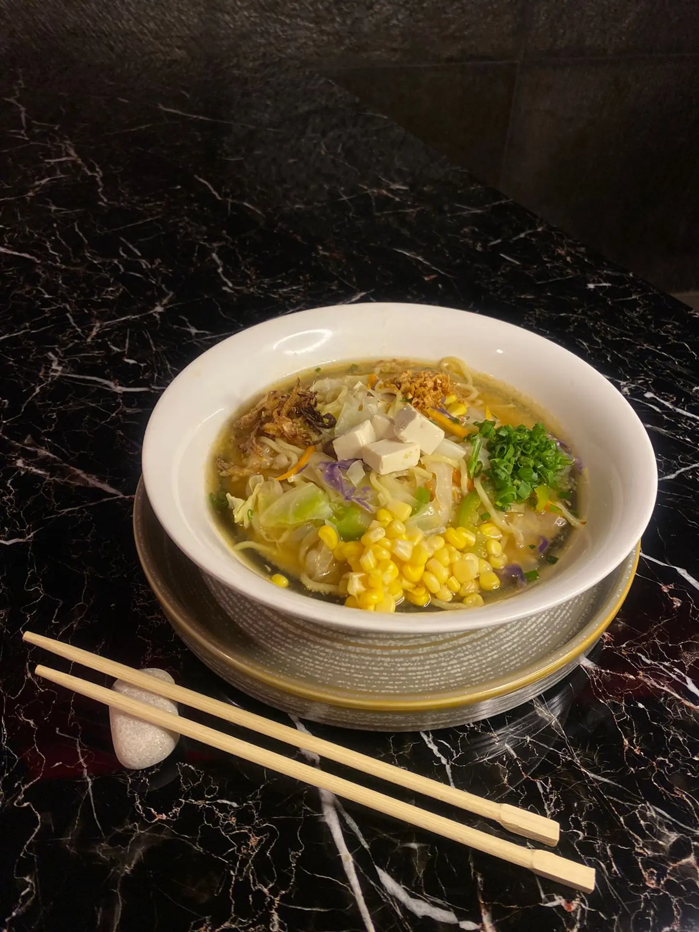 Spicy Ramen Soup Vegetables