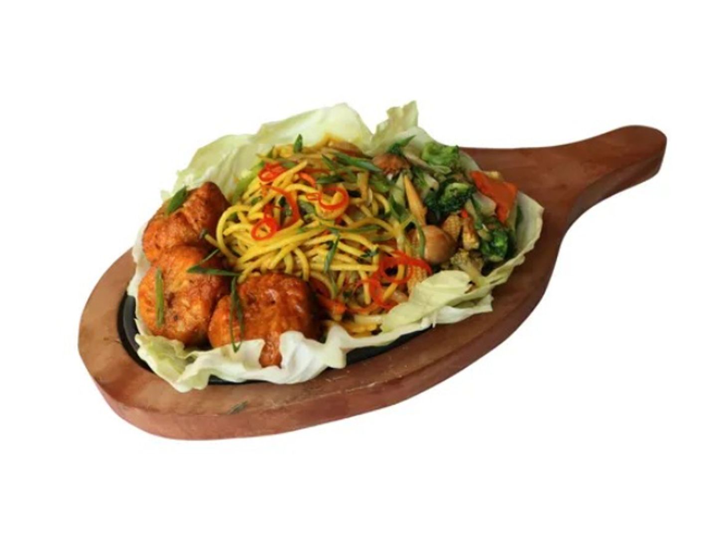 Tandoori Veg Momos And Noodles Sizzlers