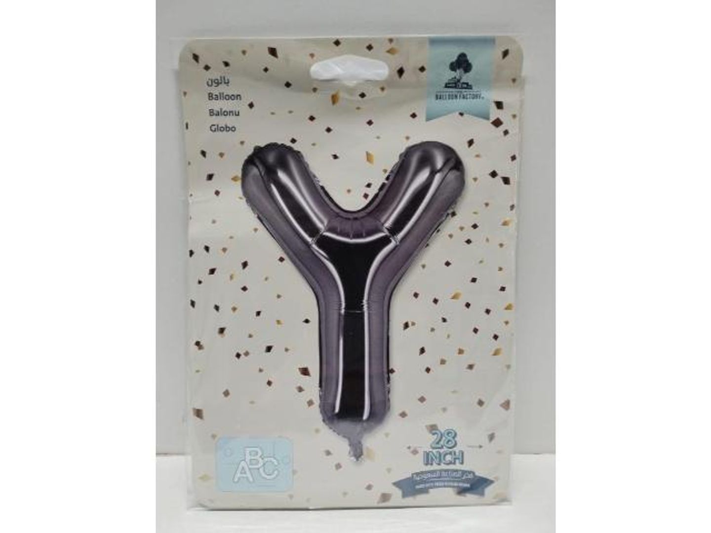 Silver Balloon Letter Y