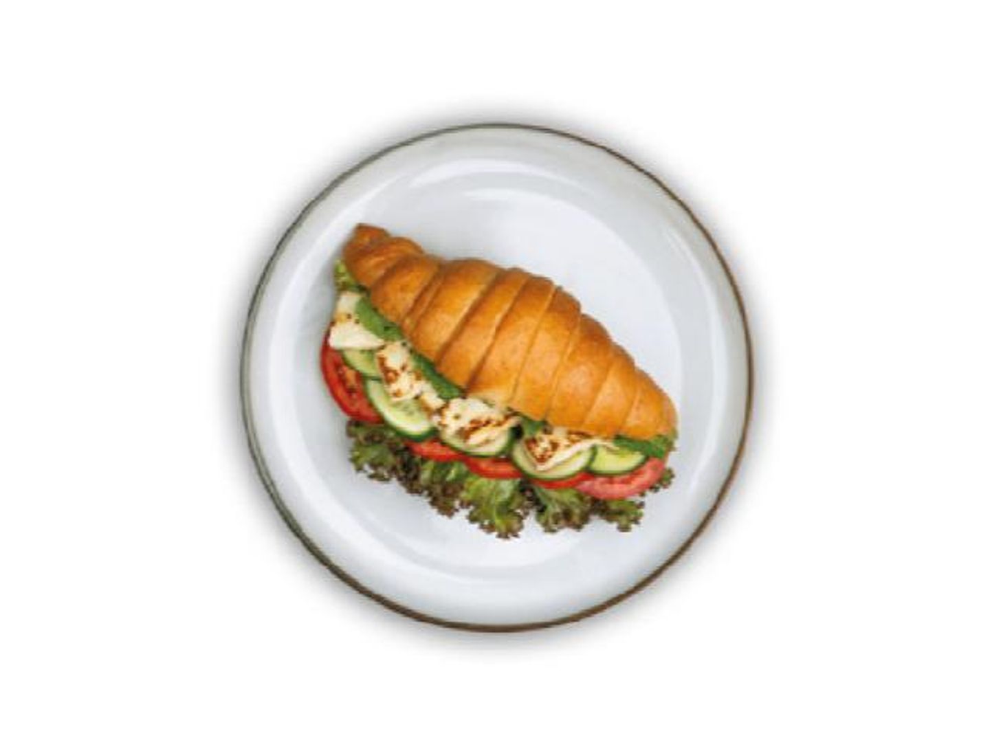 Croissant Halloumi