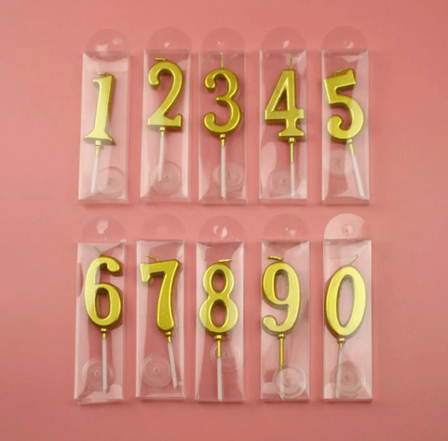 Candles Numbers Gold