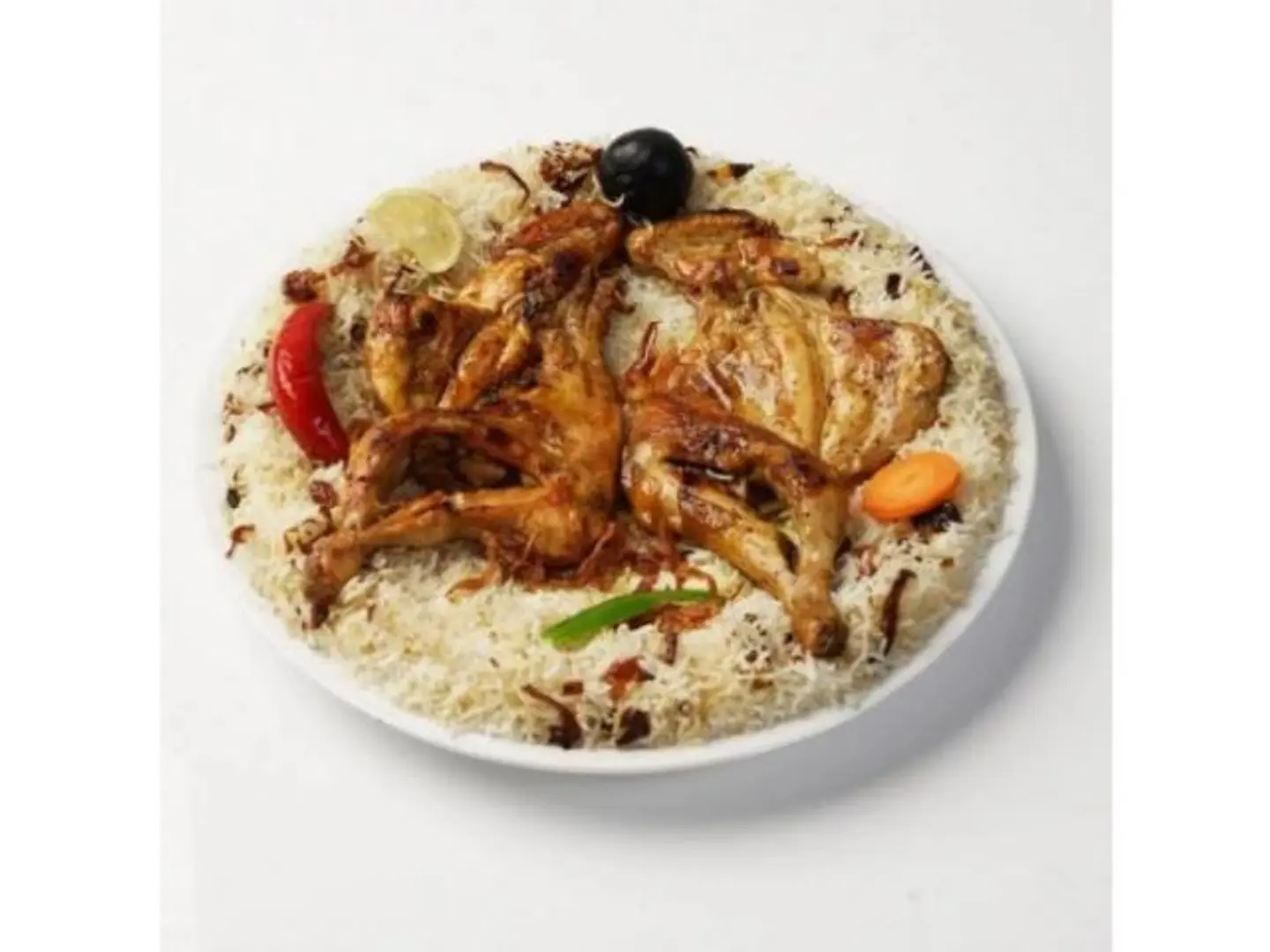 Whole Madbi Chicken With Shabi Rice
