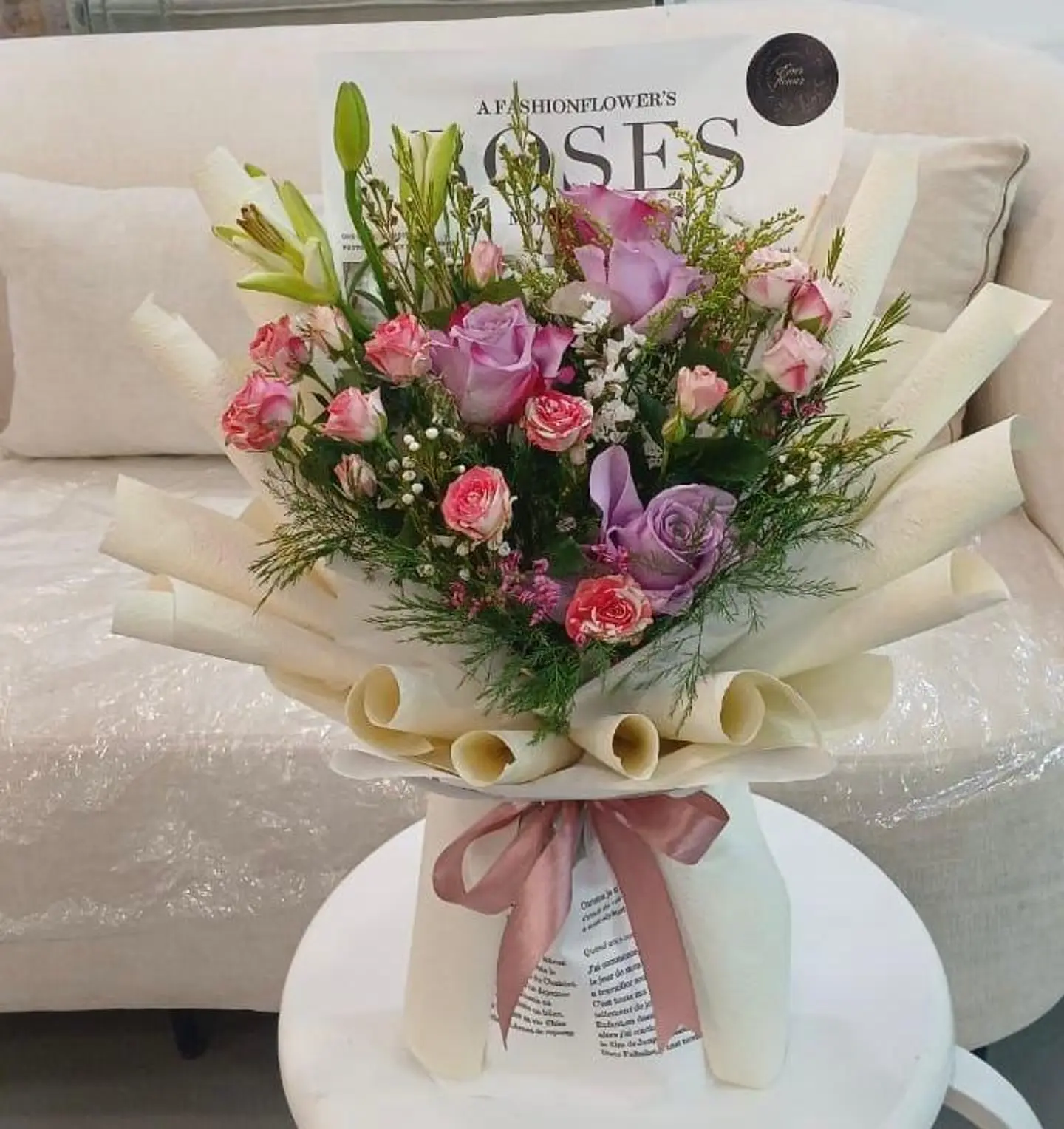 أناقة الورود المتدرجة بتصميم الأزياء الفاخر