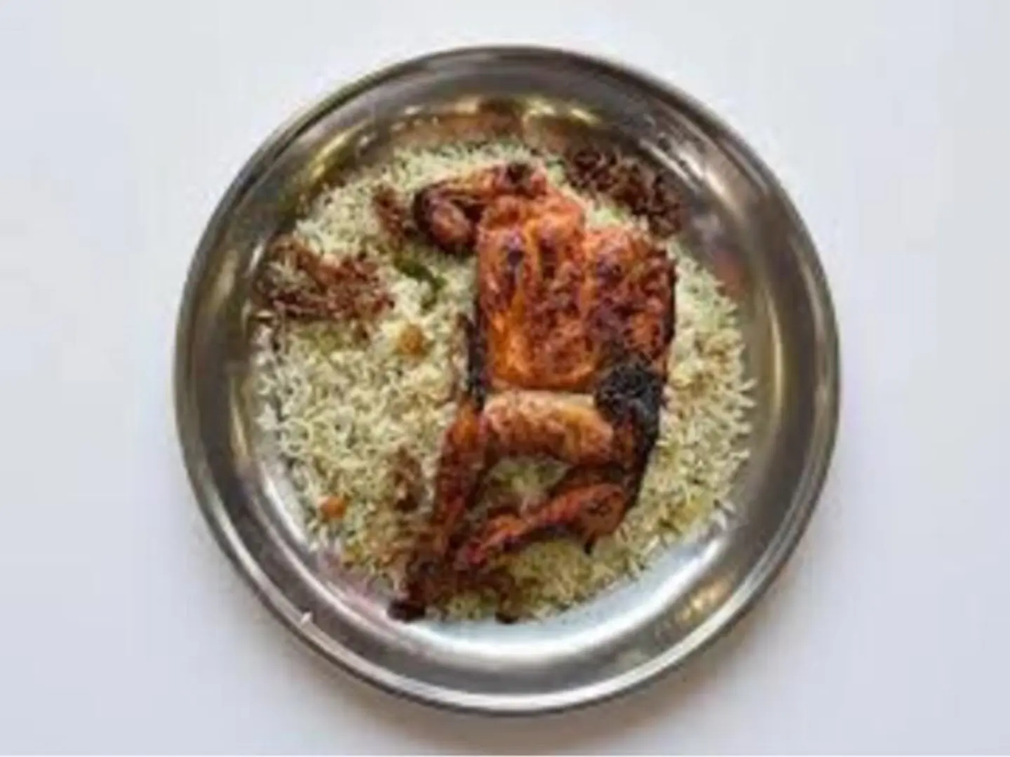 Half Charcoal Chicken With Rice
