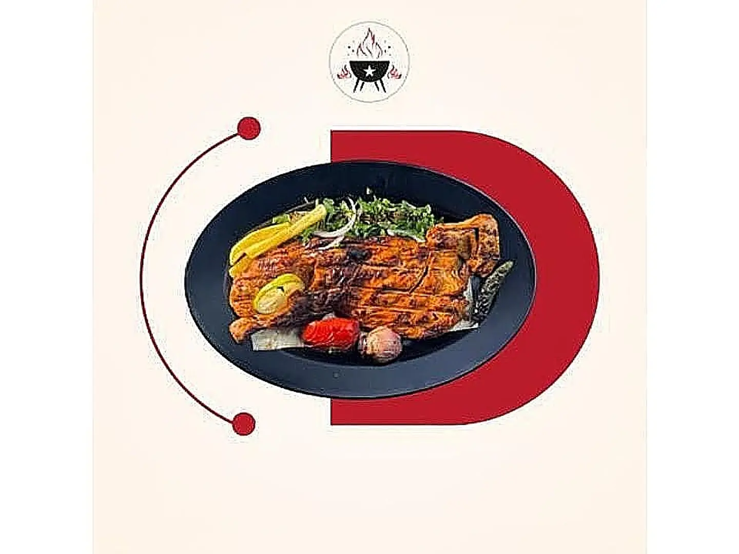 Quarter Of A Charcoal Chicken Plain