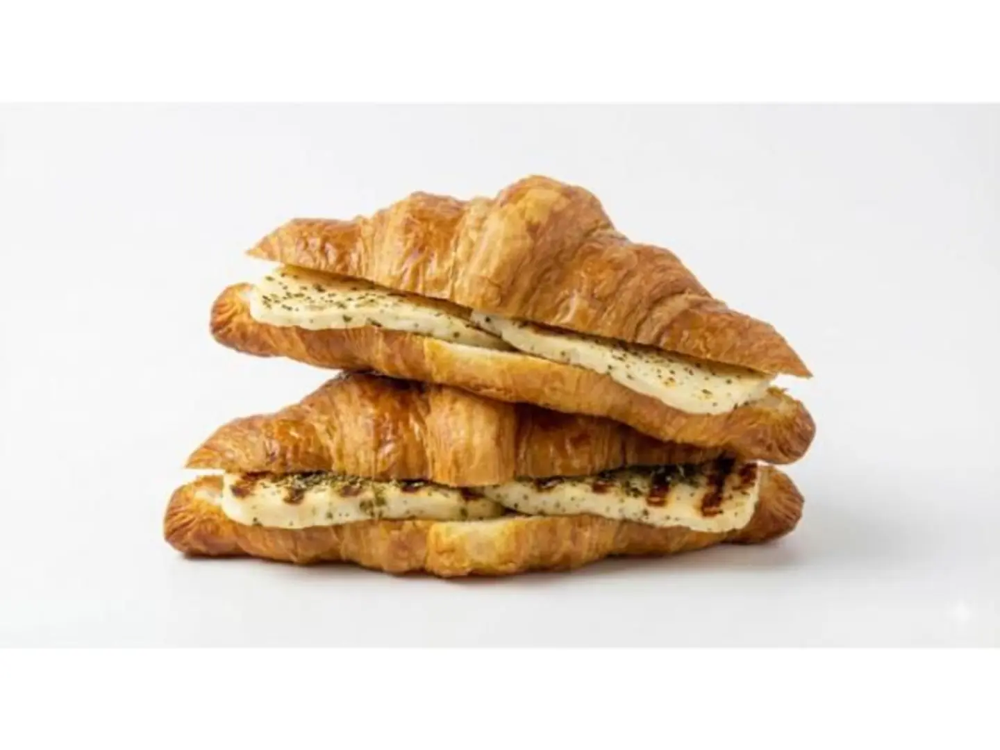 كرواسون جبن حلوم مع زعتر