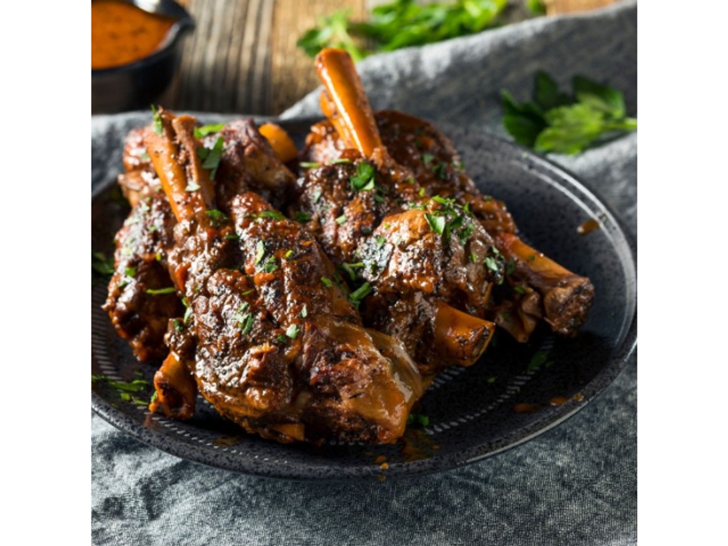 Meat Shank On Charcoal