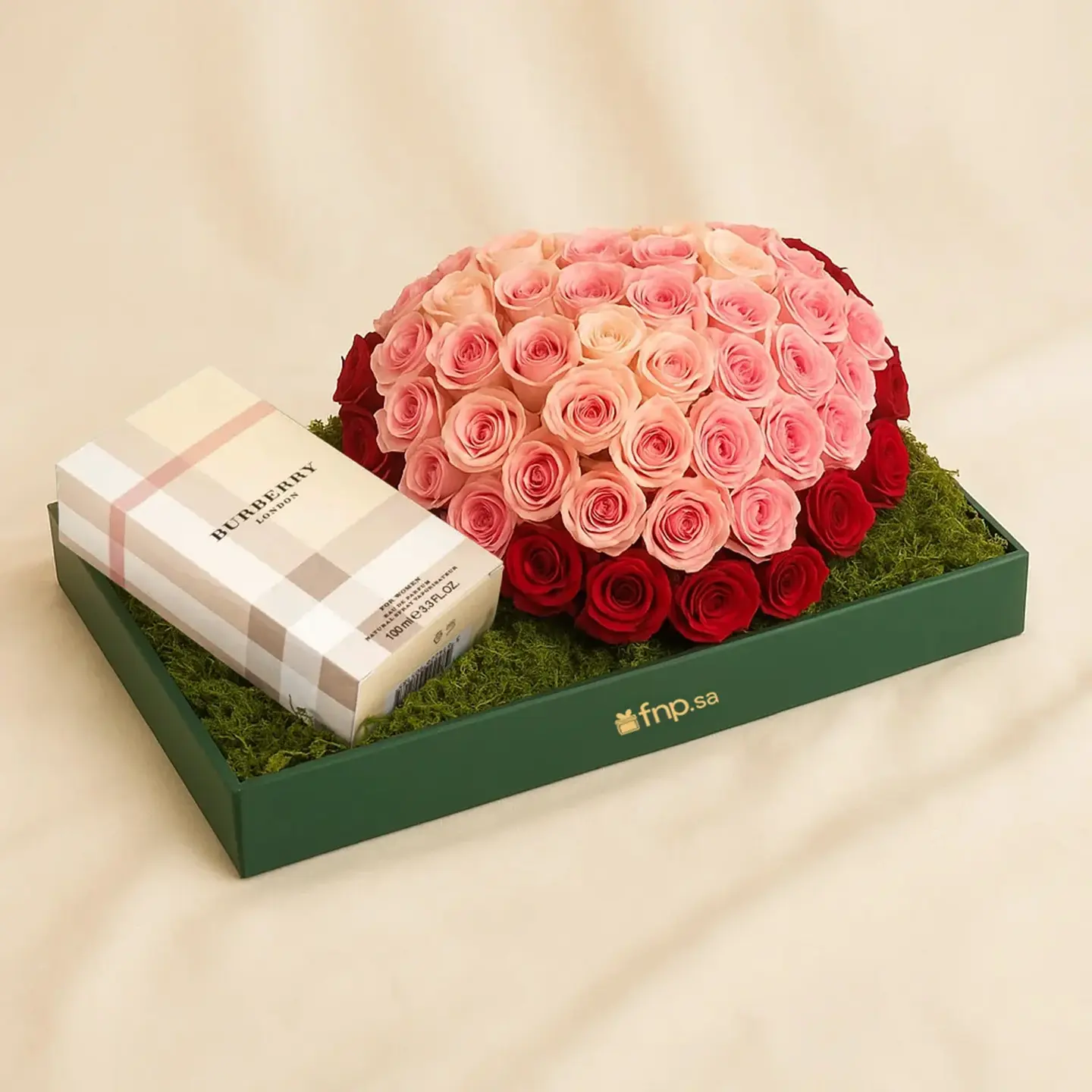 Burberry London Women Perfume Box With Spray Rose Heart