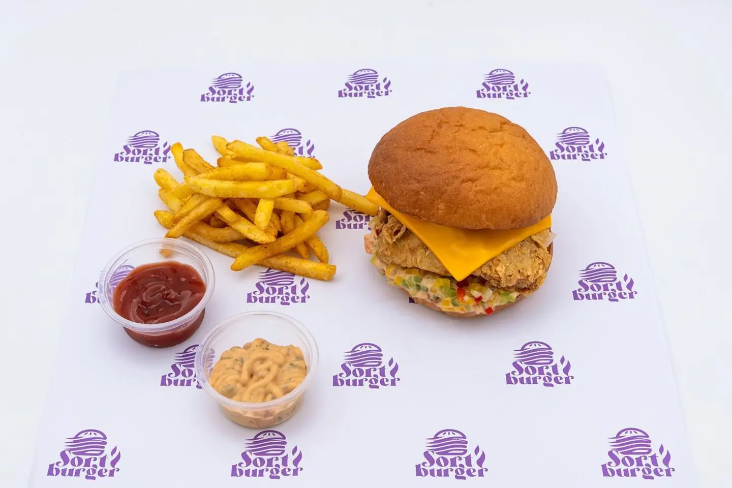 وجبة سورت برجر دجاج