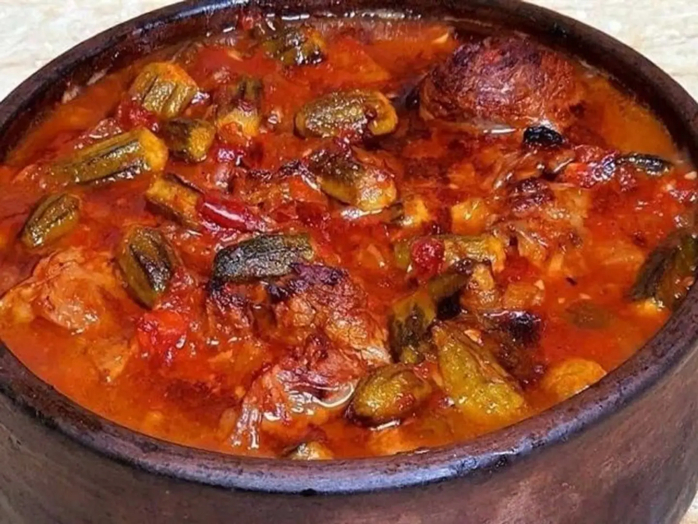 Okra Tagine With Meat