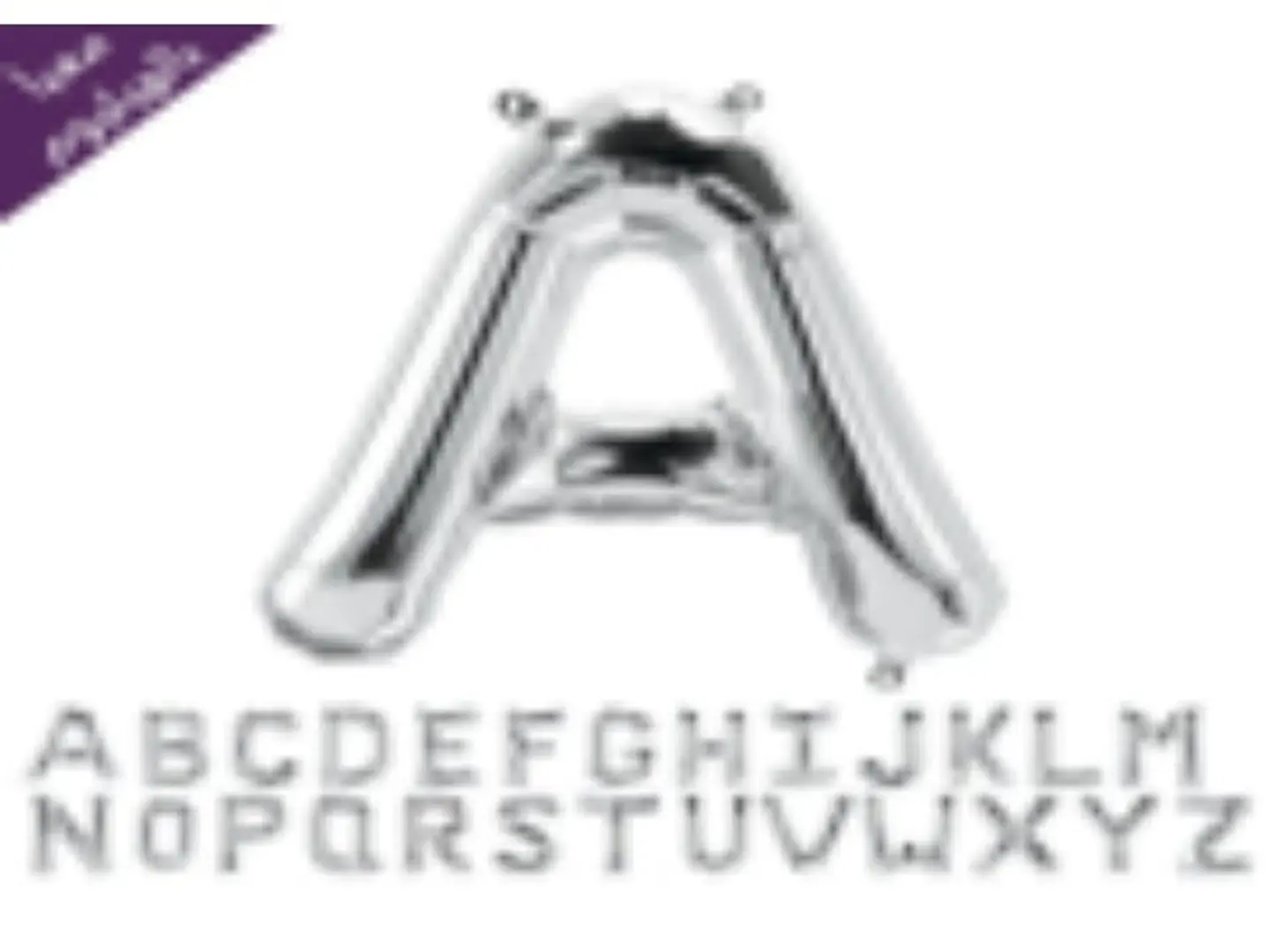 Big Silver Letters - A