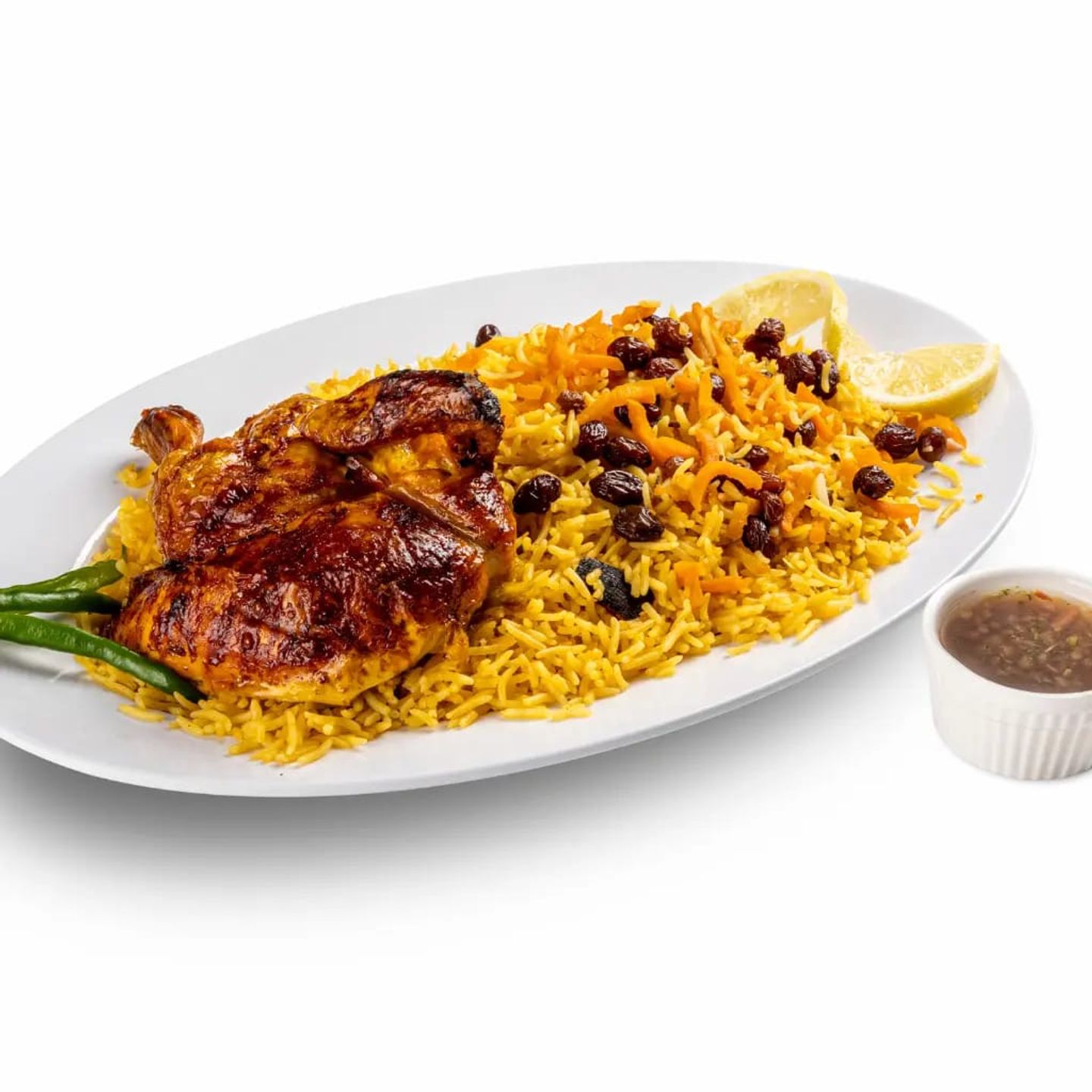 Grilled Chicken With Bukhary Rice