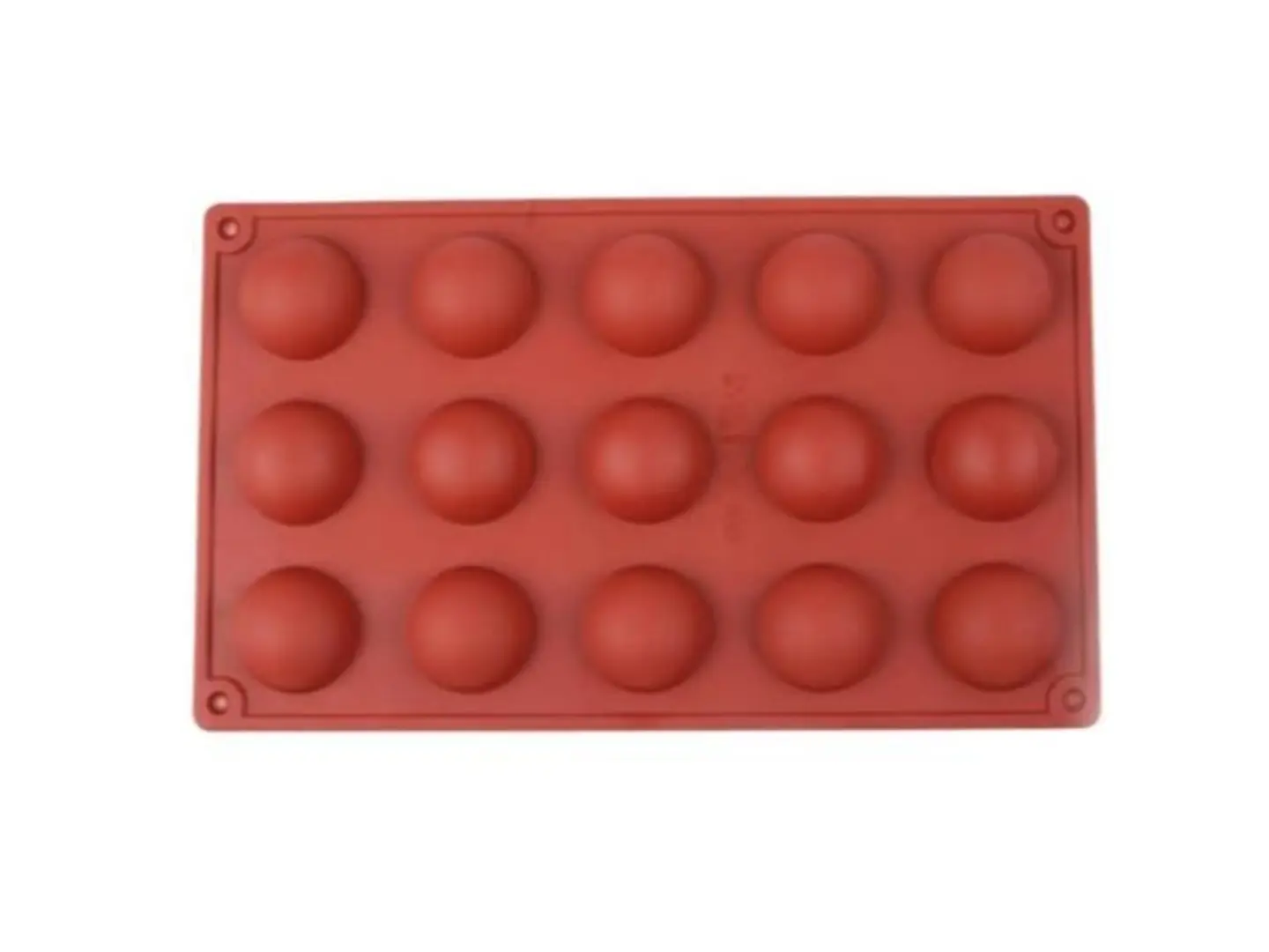 قالب سليكون نصف كروي 15 تجويف