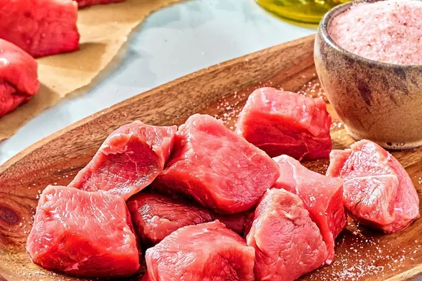 كيلو مكعبات عجل طازج