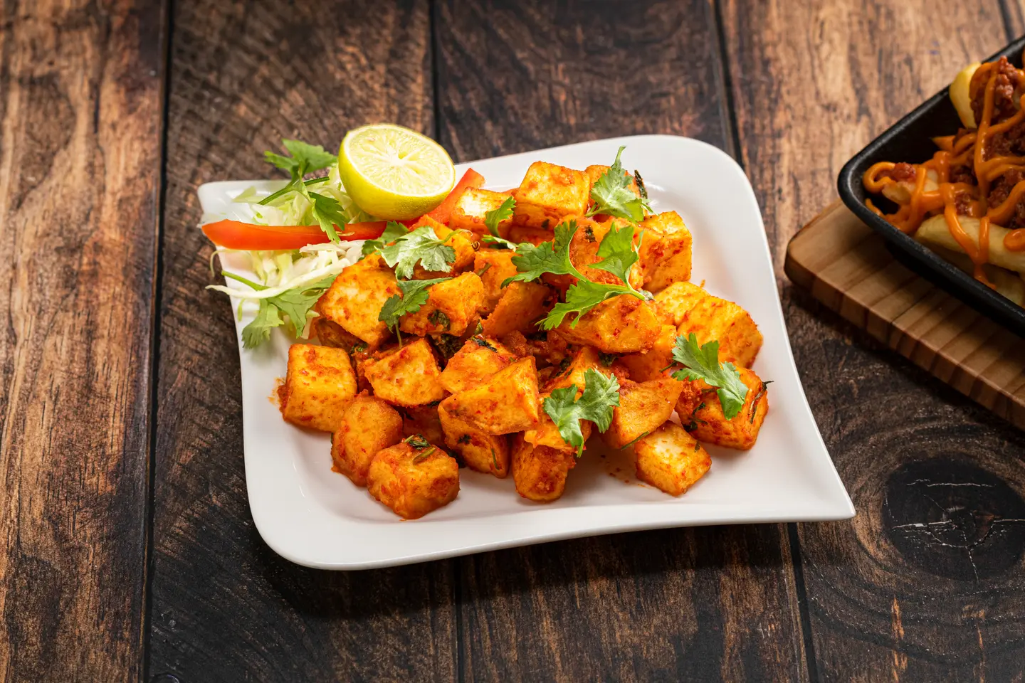 بطاطا حارة مع الكزبرة