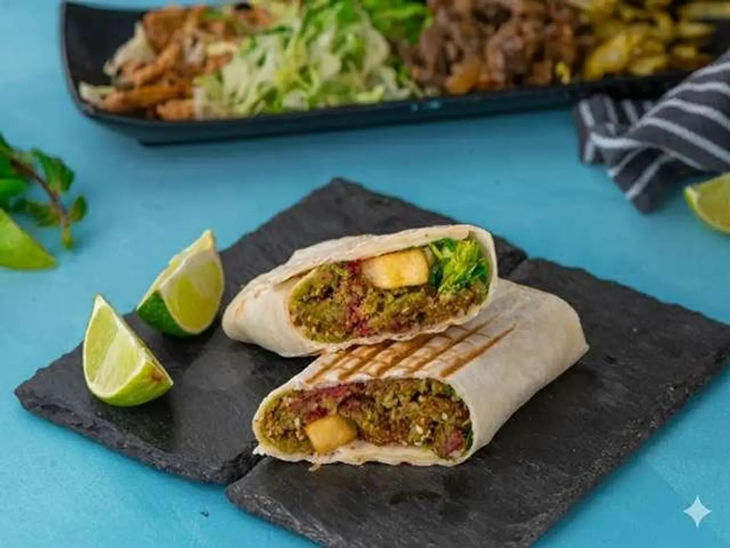 Stuffed Falafel Tortilla
