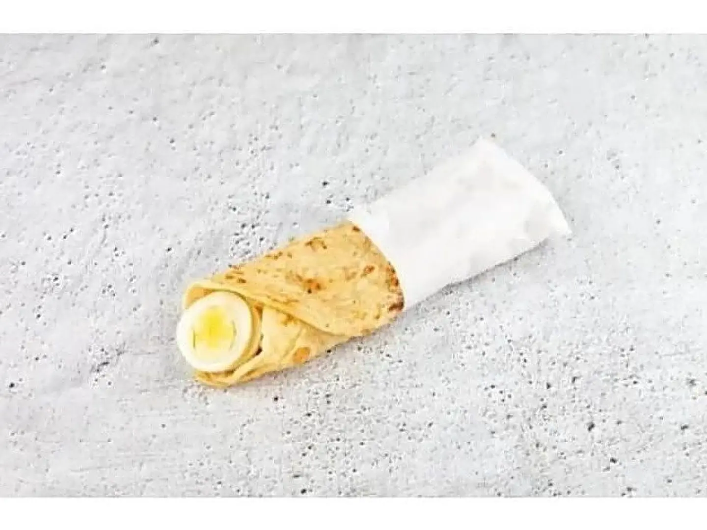 Chapati With Boiled Egg And Cheese