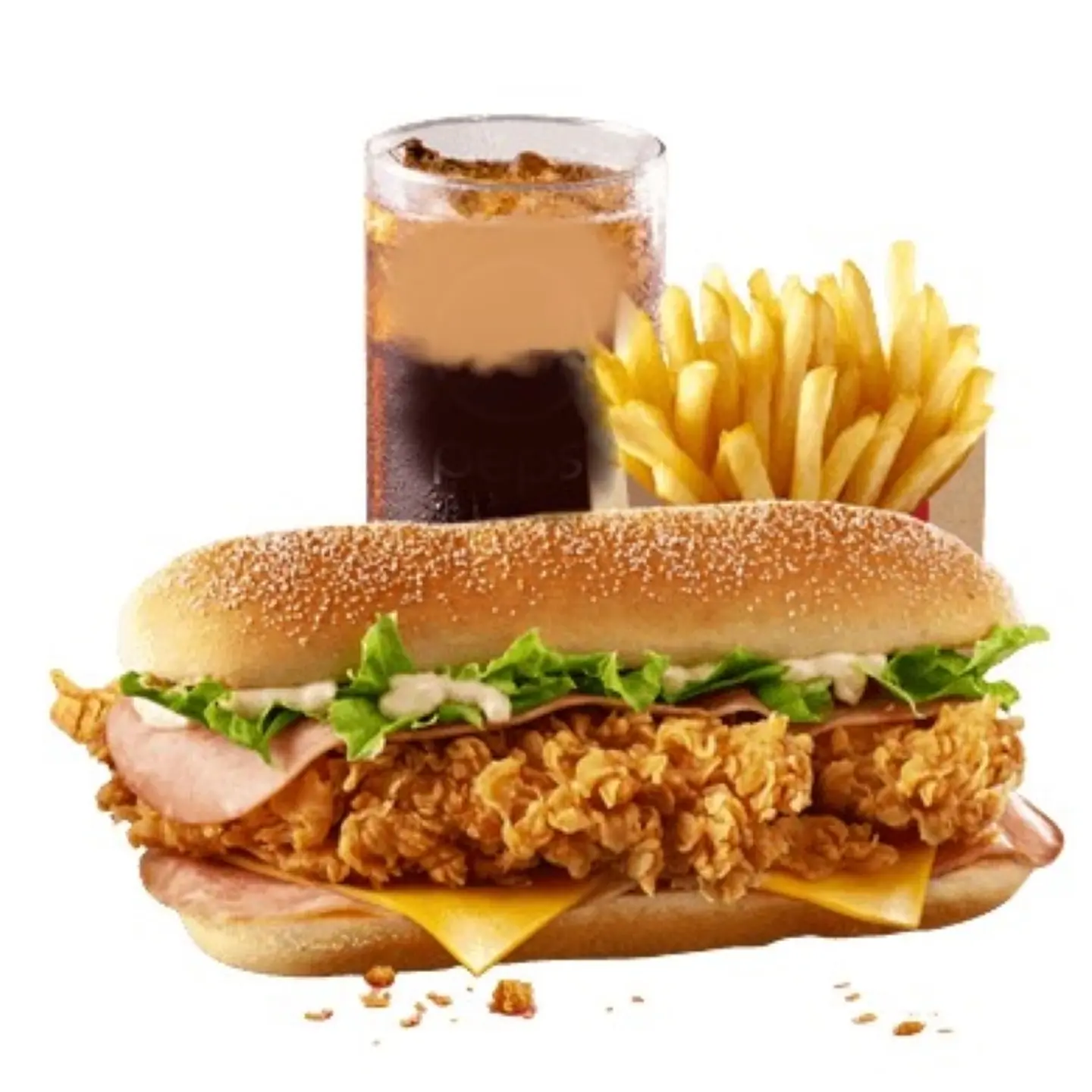 زنجر ساندوتش وجبة