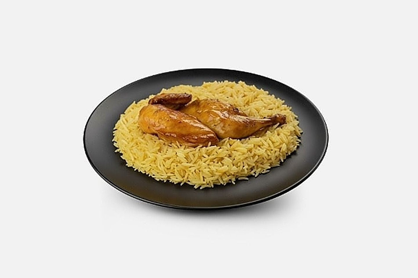 نصف دجاج مندي مثلوثة