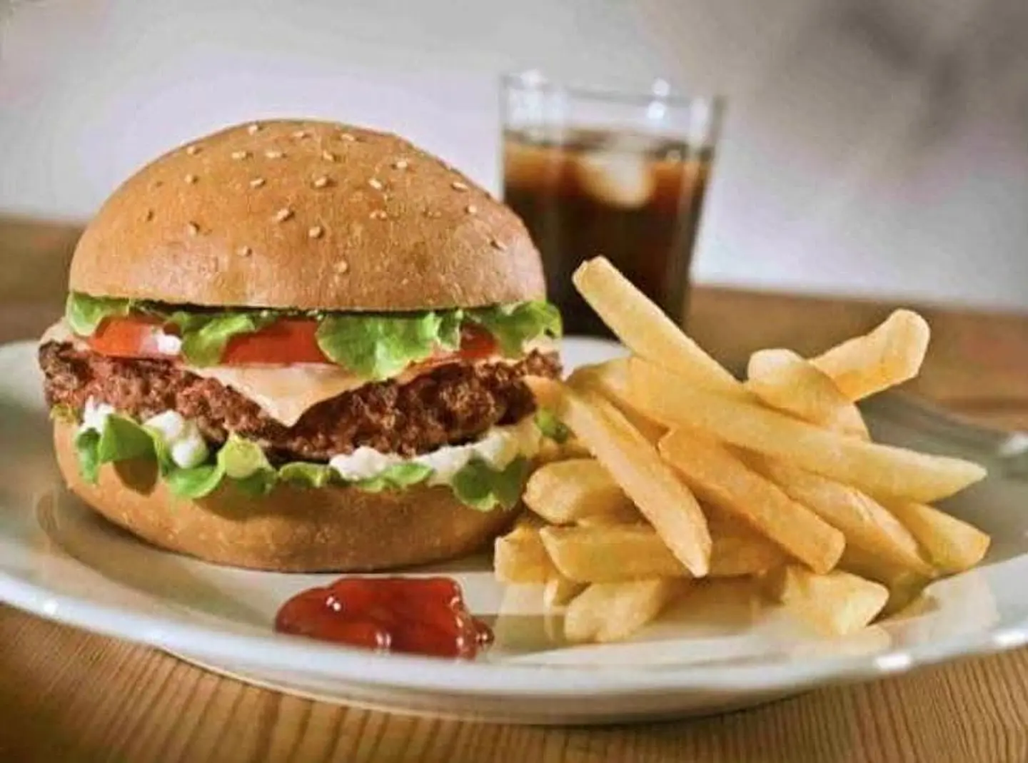 Chicken Burger Plate