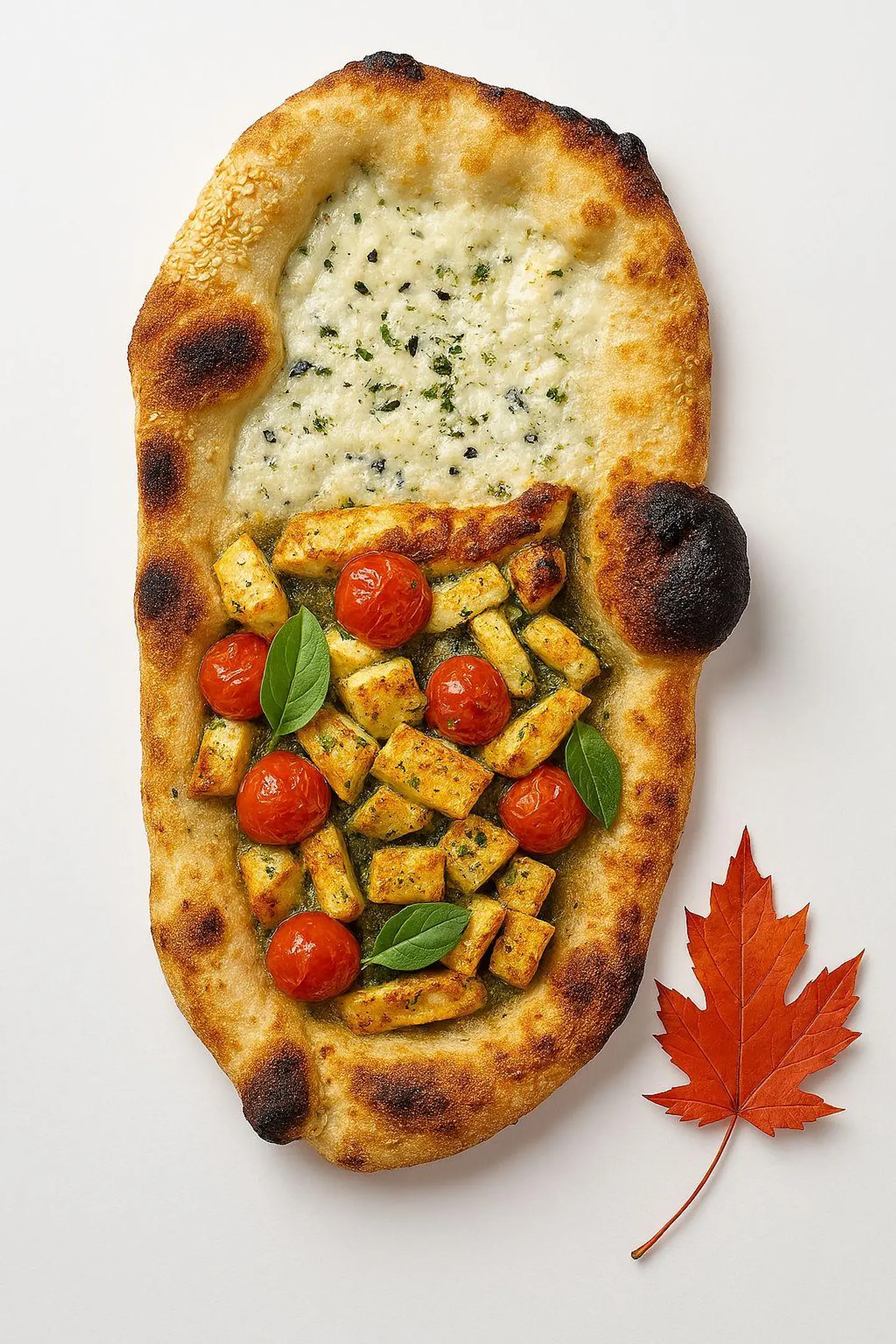 Neopolitan Flatbread Akawi Pisto Halloumi
