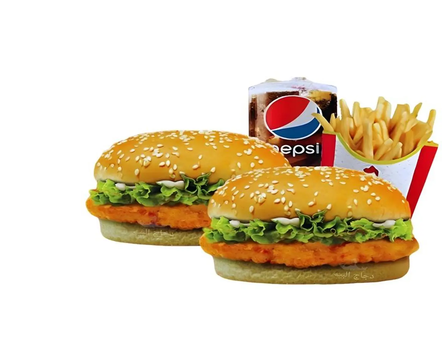 Twin Chicken Burger Meal