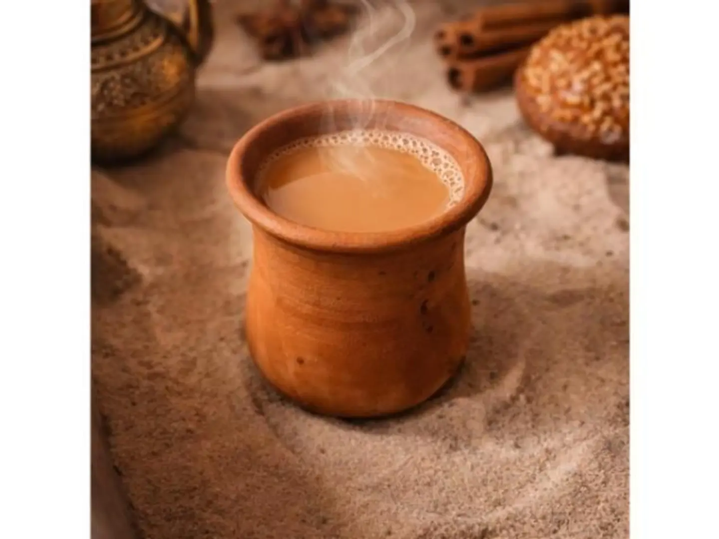 شاي عدني على الرمل