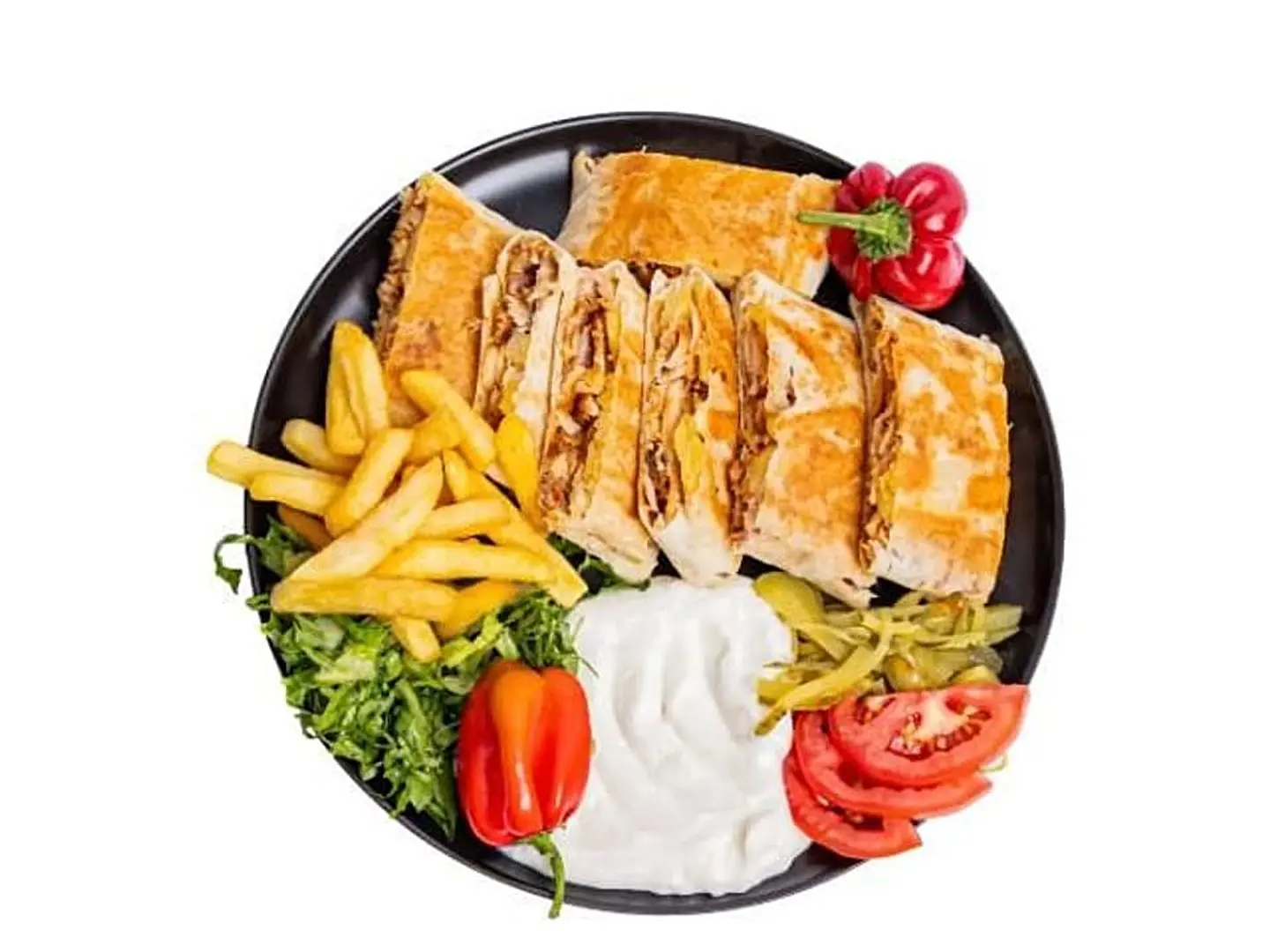 صحن عربي دبل مع جبن