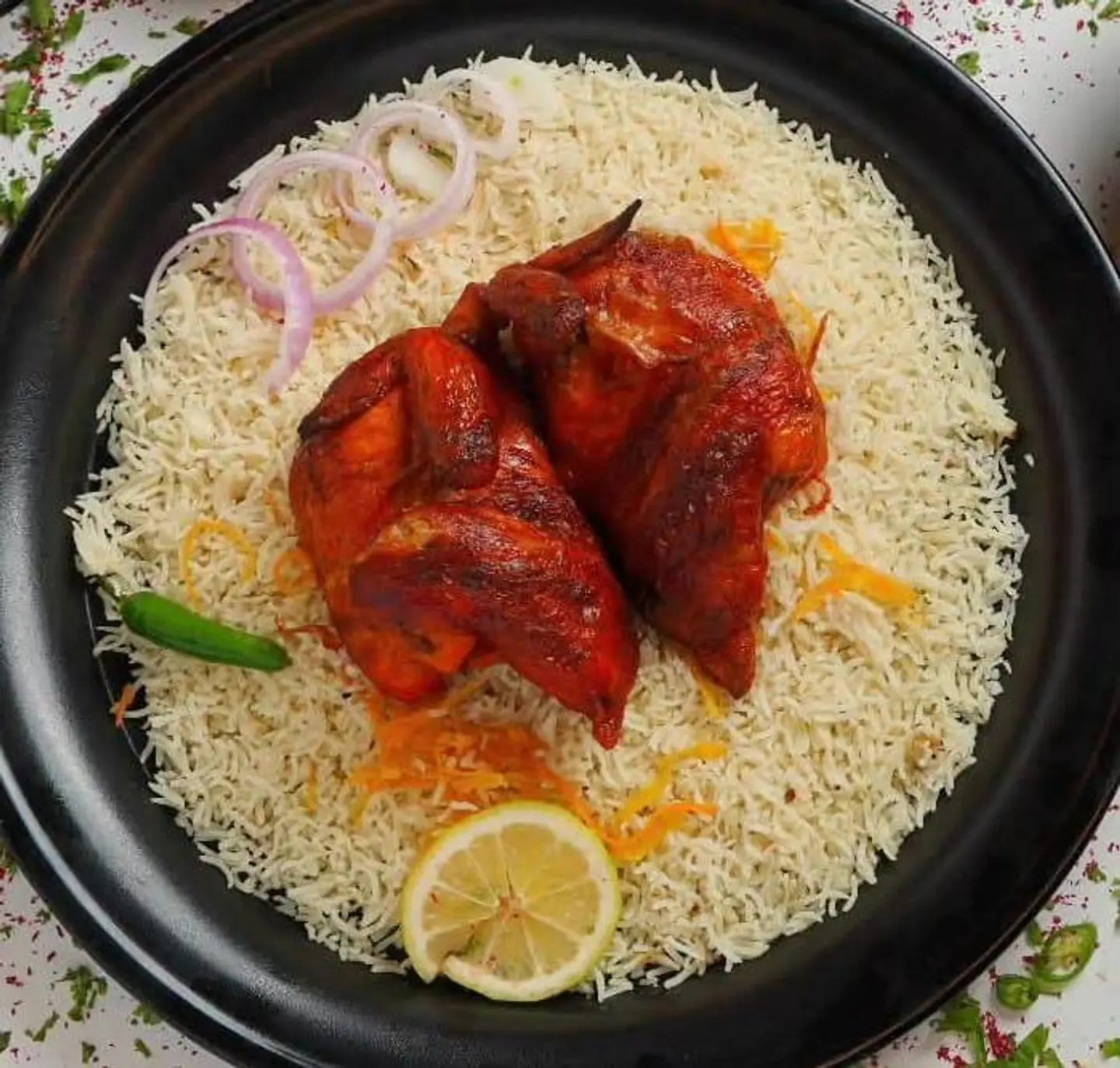 حبه كاملة شواية علي الحطب مع الرز ابيض