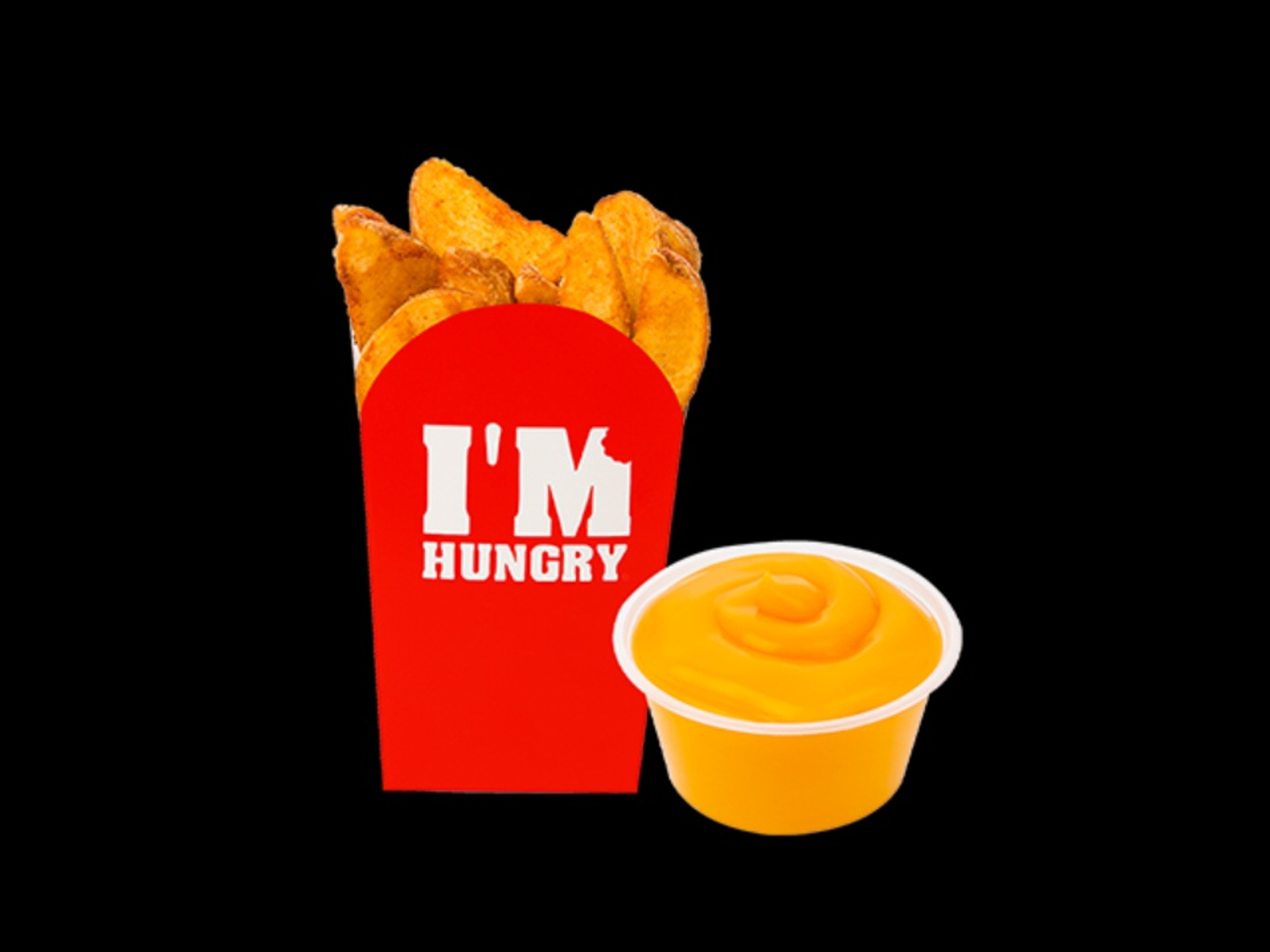 Fries Wedges With Cheese